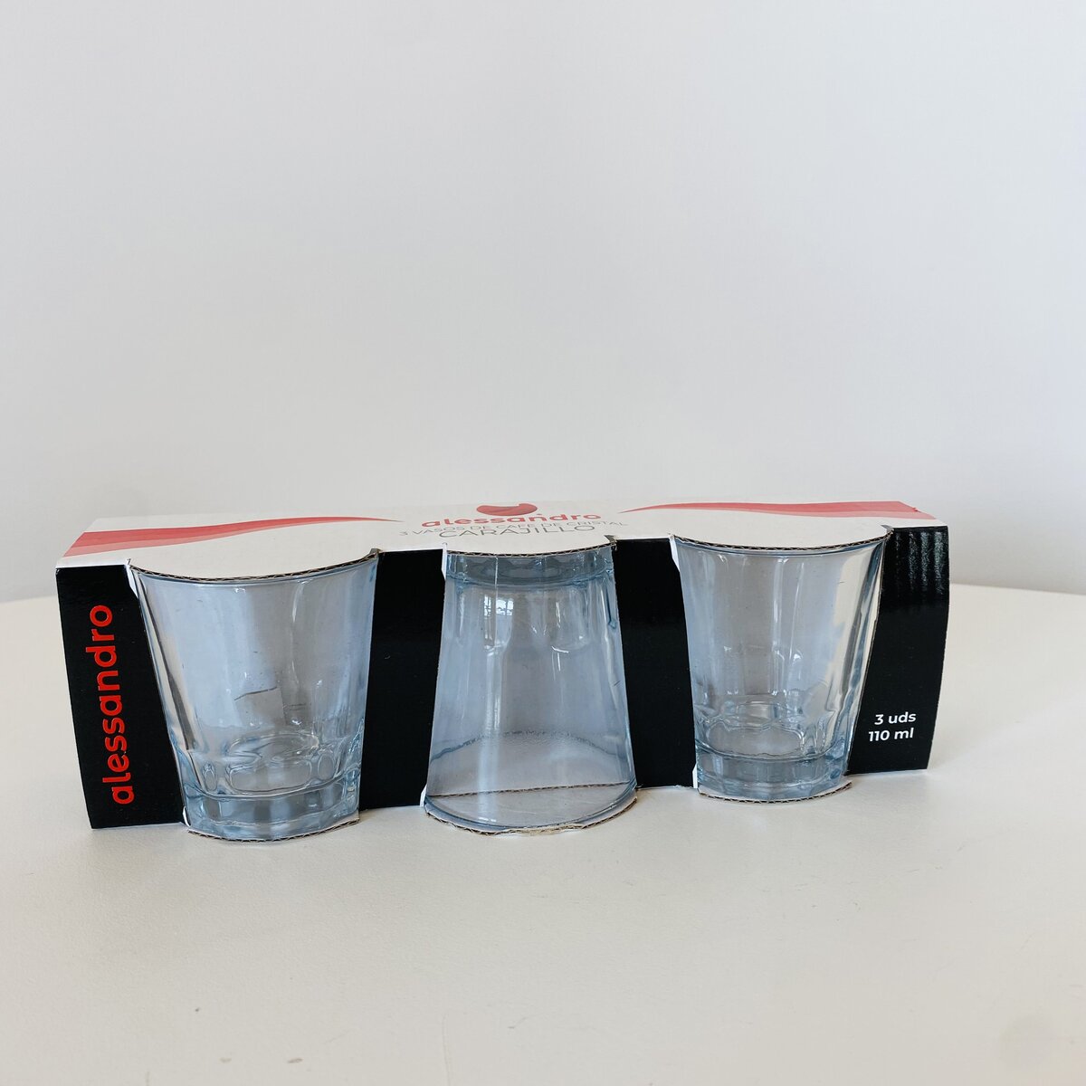 Conjunto 3 Copos/Chávenas de Café - Vidro