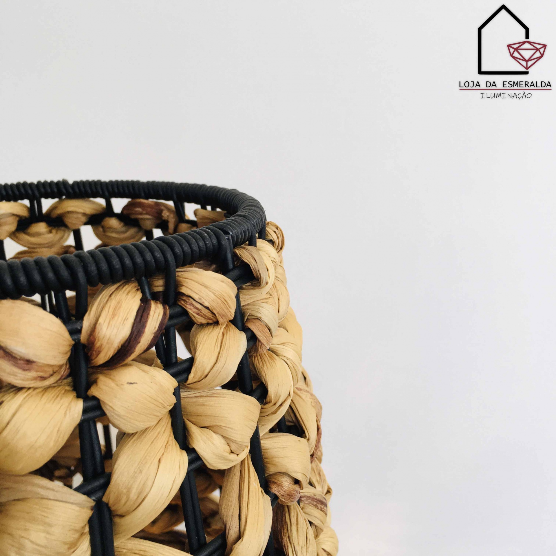 Candeeiro de Pé | Fibras | 25X25X87 CM