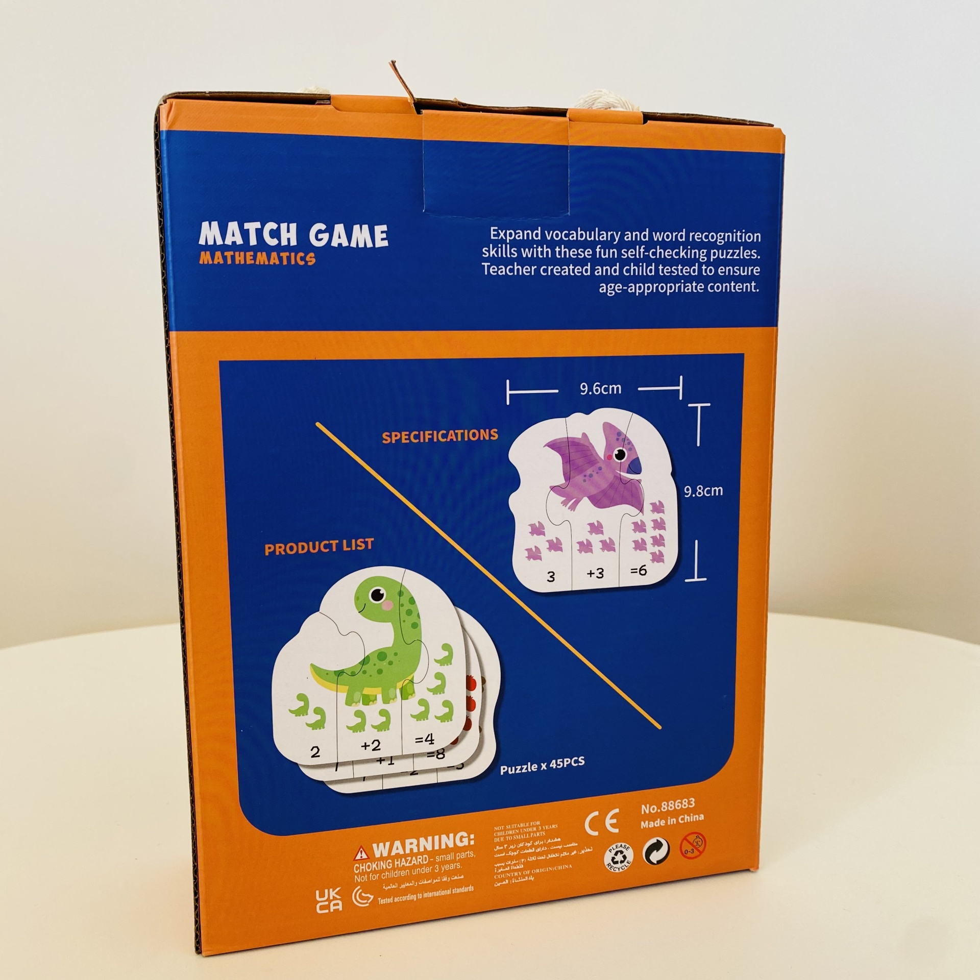 Jogo Educativo Matemática 45 pçs. Aprendizagem