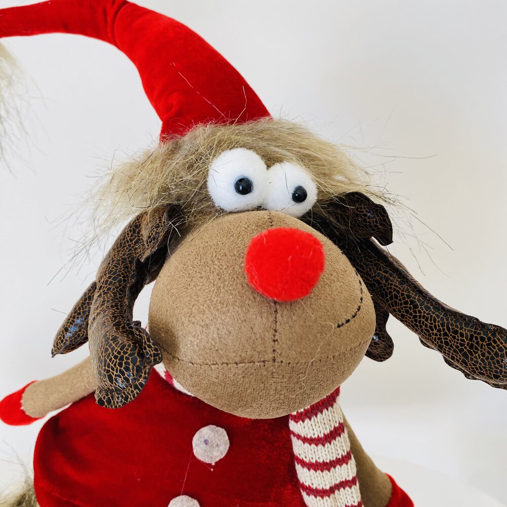 Boneco Natalício - Rena - Tecido