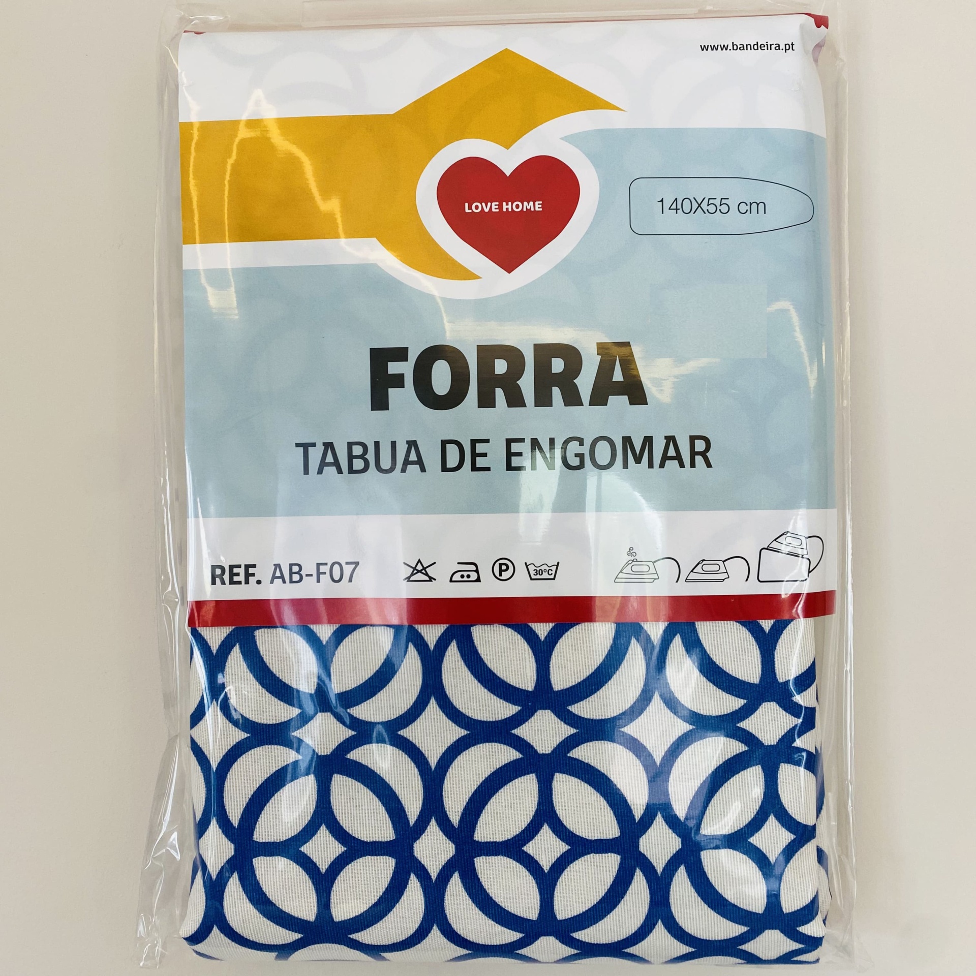 Forra para Tábua de Engomar - Azul e Branco