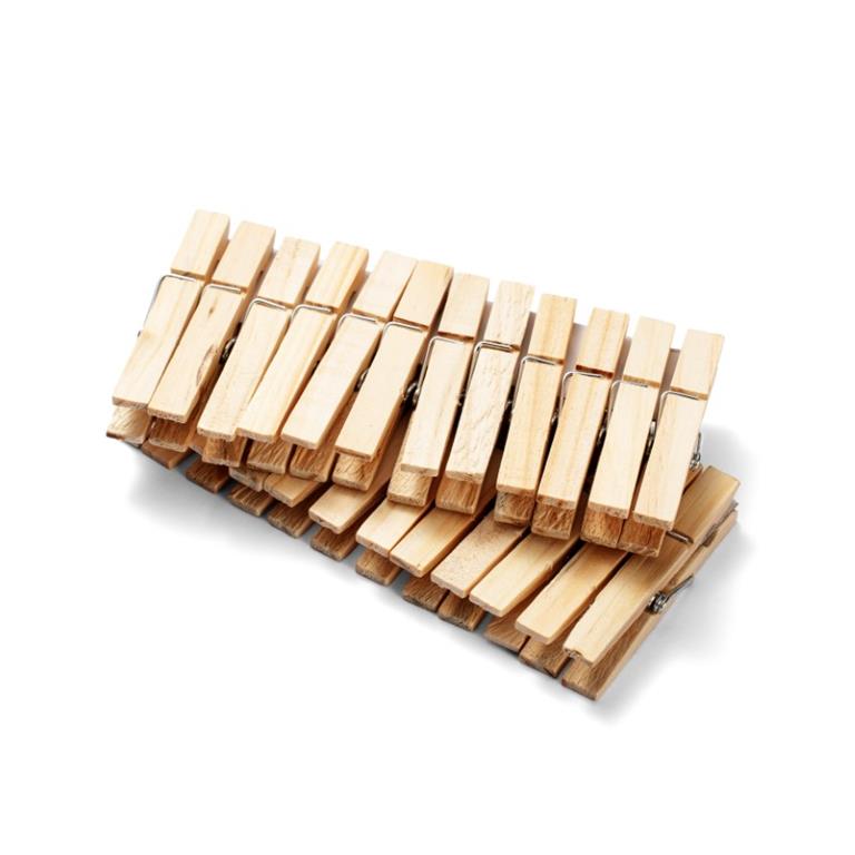 Molas para Roupa - Set 24 - Madeira