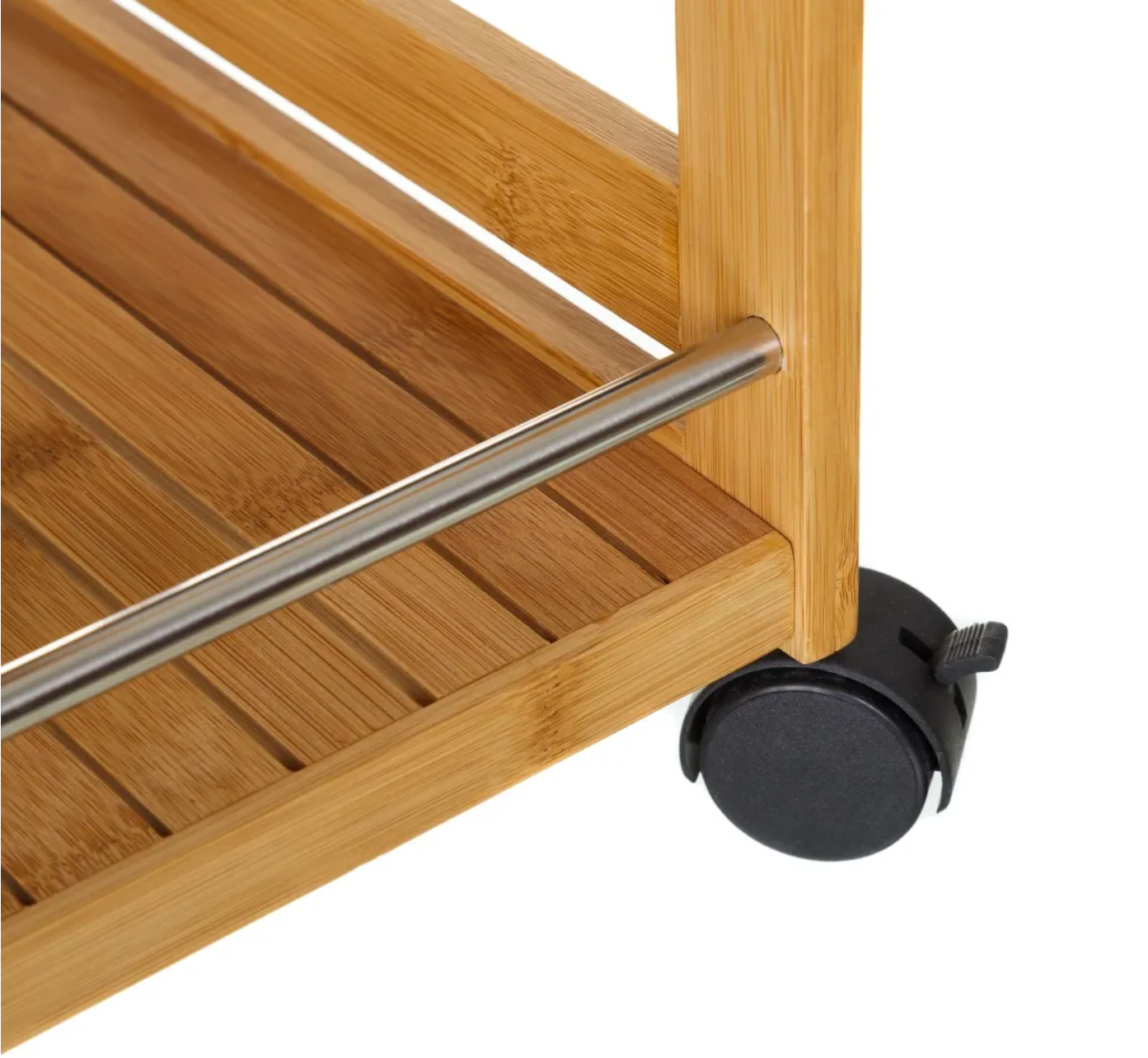 Carrinho de Cozinha | Madeira de Bambu | 55x32x62.5CM