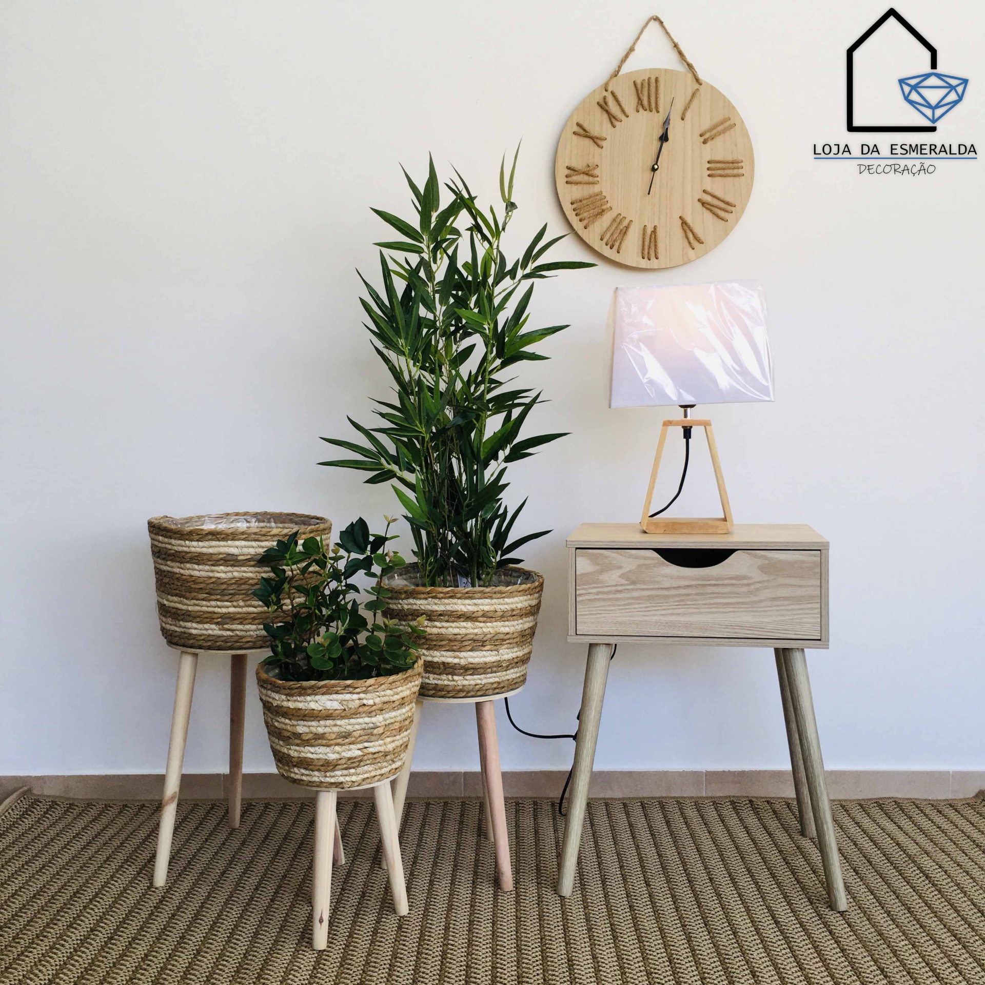 Floreiras em Fibra Natural