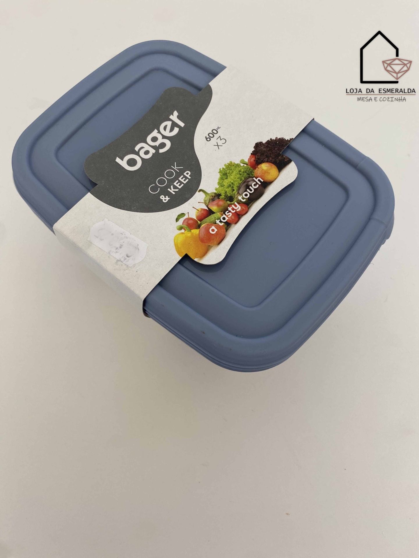 Caixa Retangular p/ Conservação de Alimentos | Cook and Keep | Azul