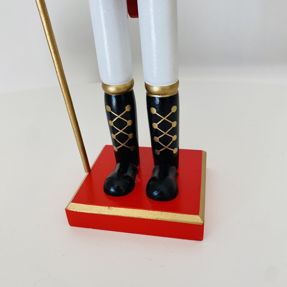 Natal - Soldado Quebra Nozes em madeira - C8.5xL8.5xA35CM