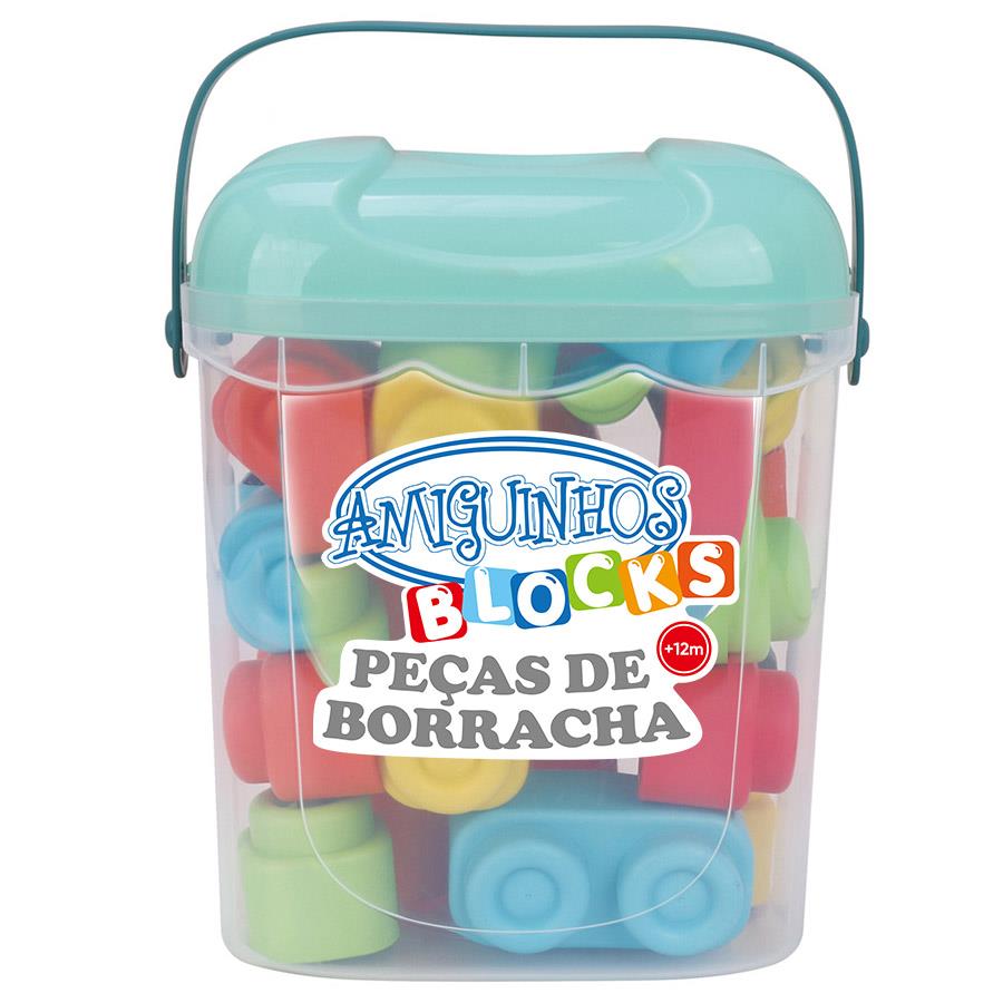 Brinquedo Educativo - Amiguinhos Blocks  -Mais de 1 Ano