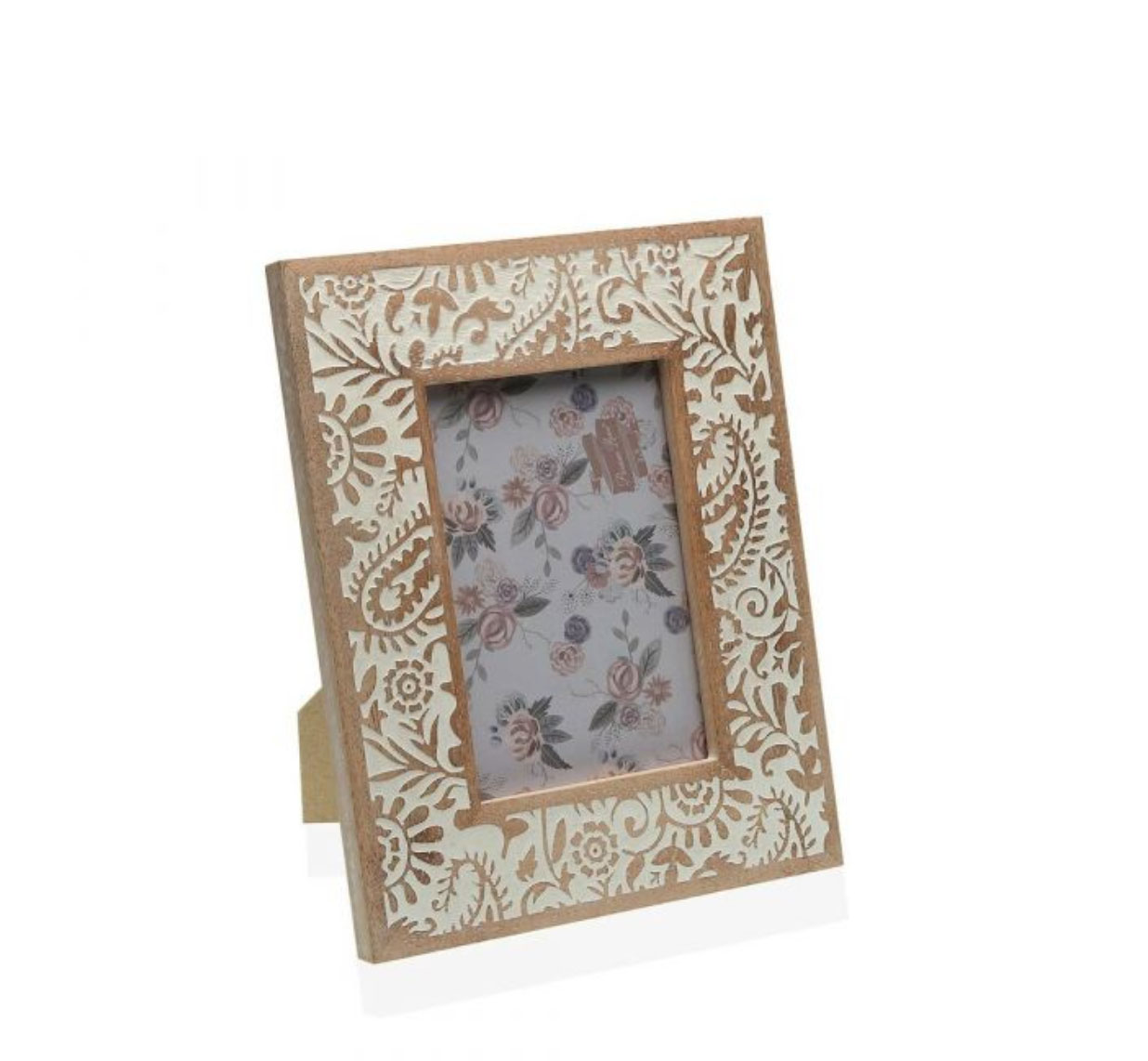 Moldura 10x15cm  | Flores | Madeira