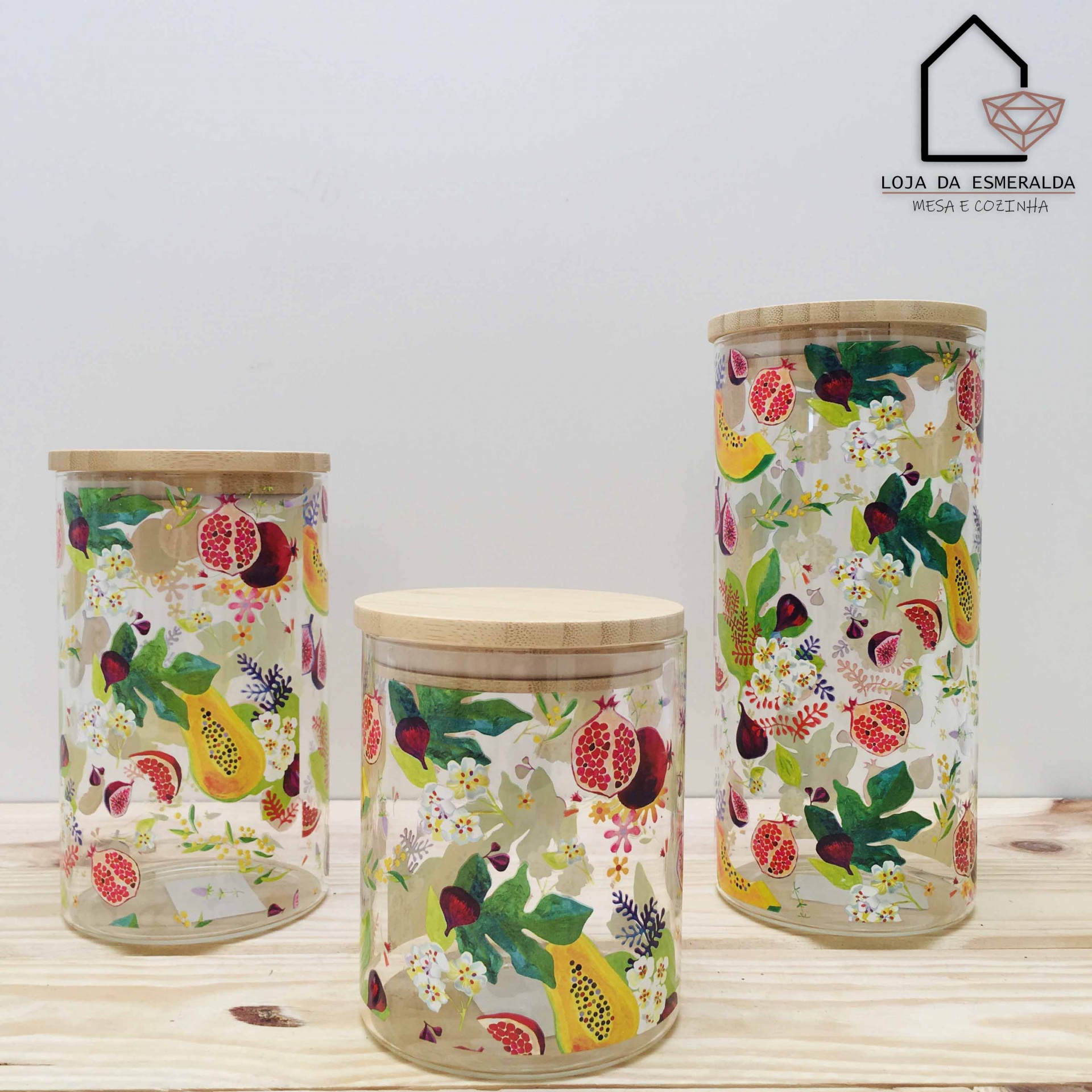 Conjunto Recipientes Herméticos em Vidro | MultiCor