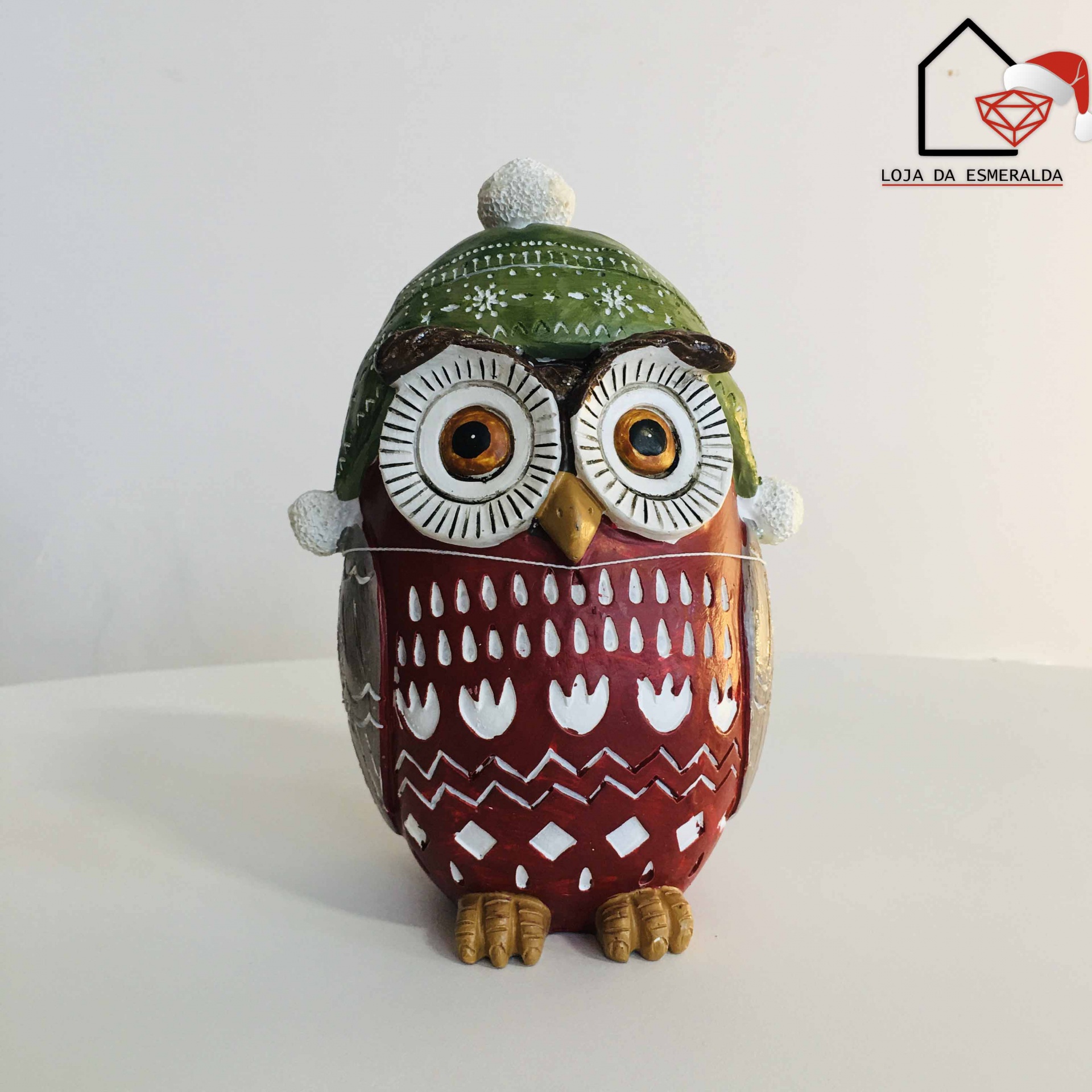 Mocho Decorativo de Natal | Gorro Verde