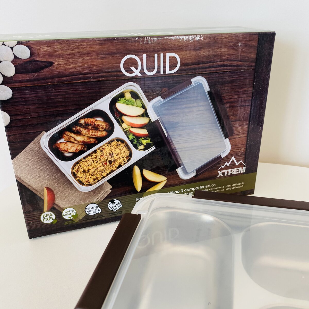 Recipiente Hermético com 3 Compartimentos