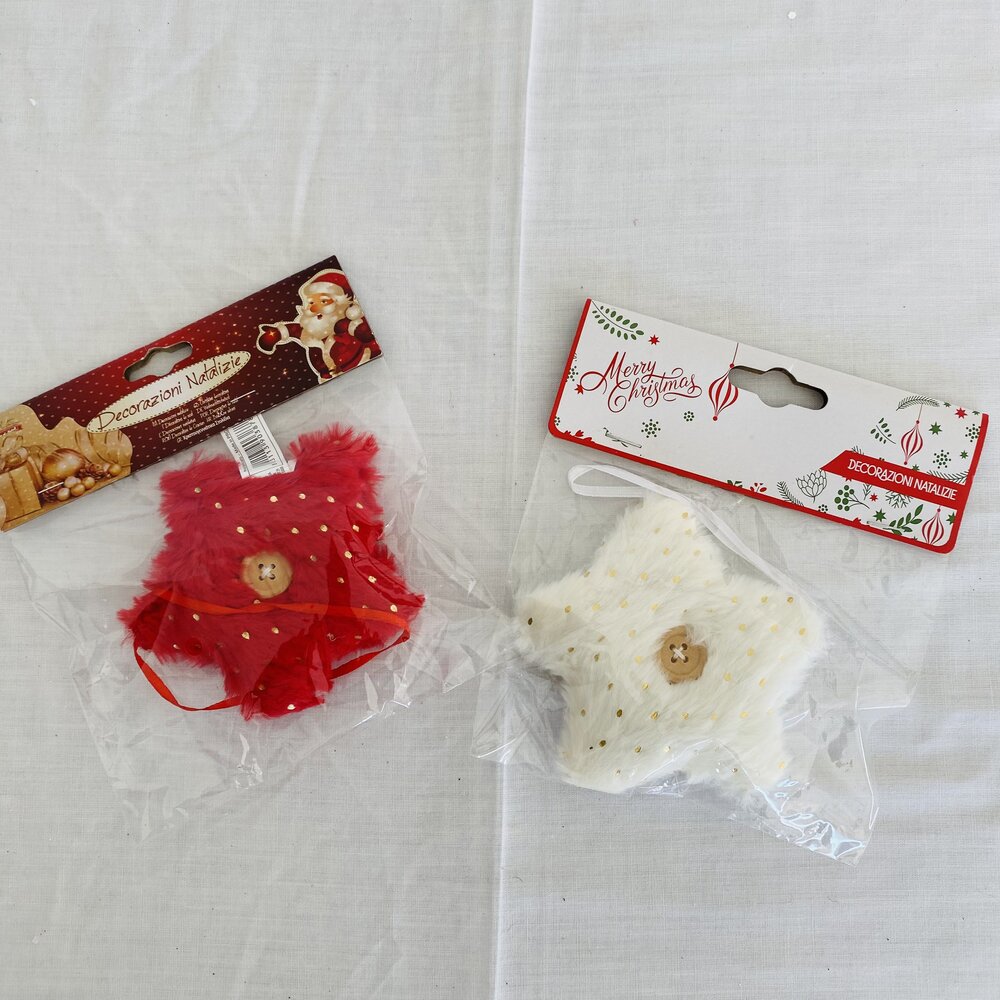 Decorações de Natal - Ornamento para Árvore - Estrela