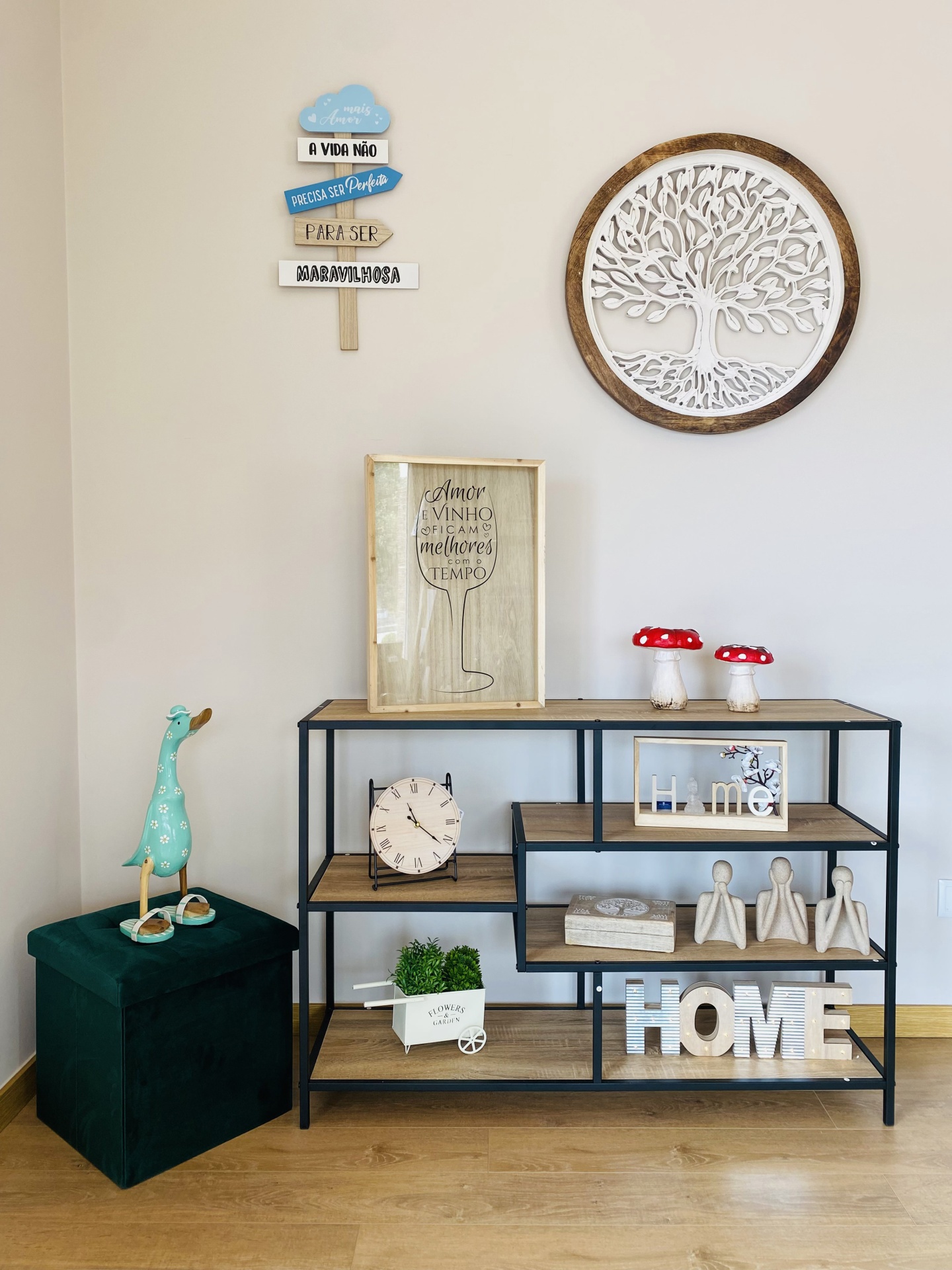 Placa de Parede A Vida -31Cx1Lx57CM