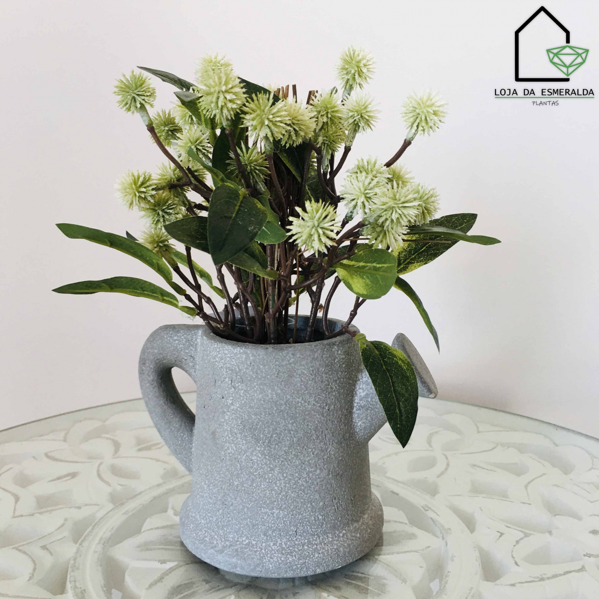 Planta Decorativa em Regador | 10x10x23CM