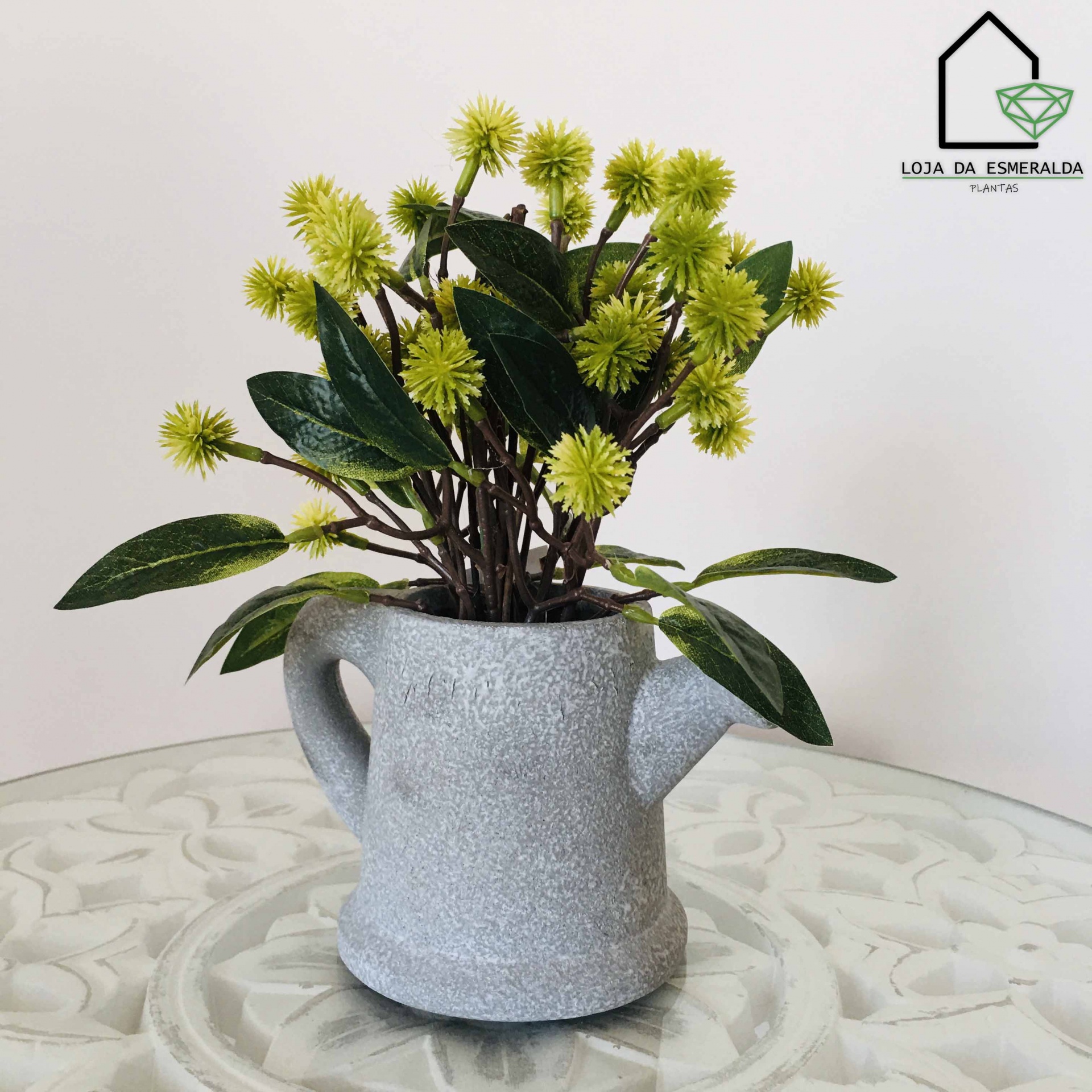 Planta Decorativa em Regador | 10x10x23CM