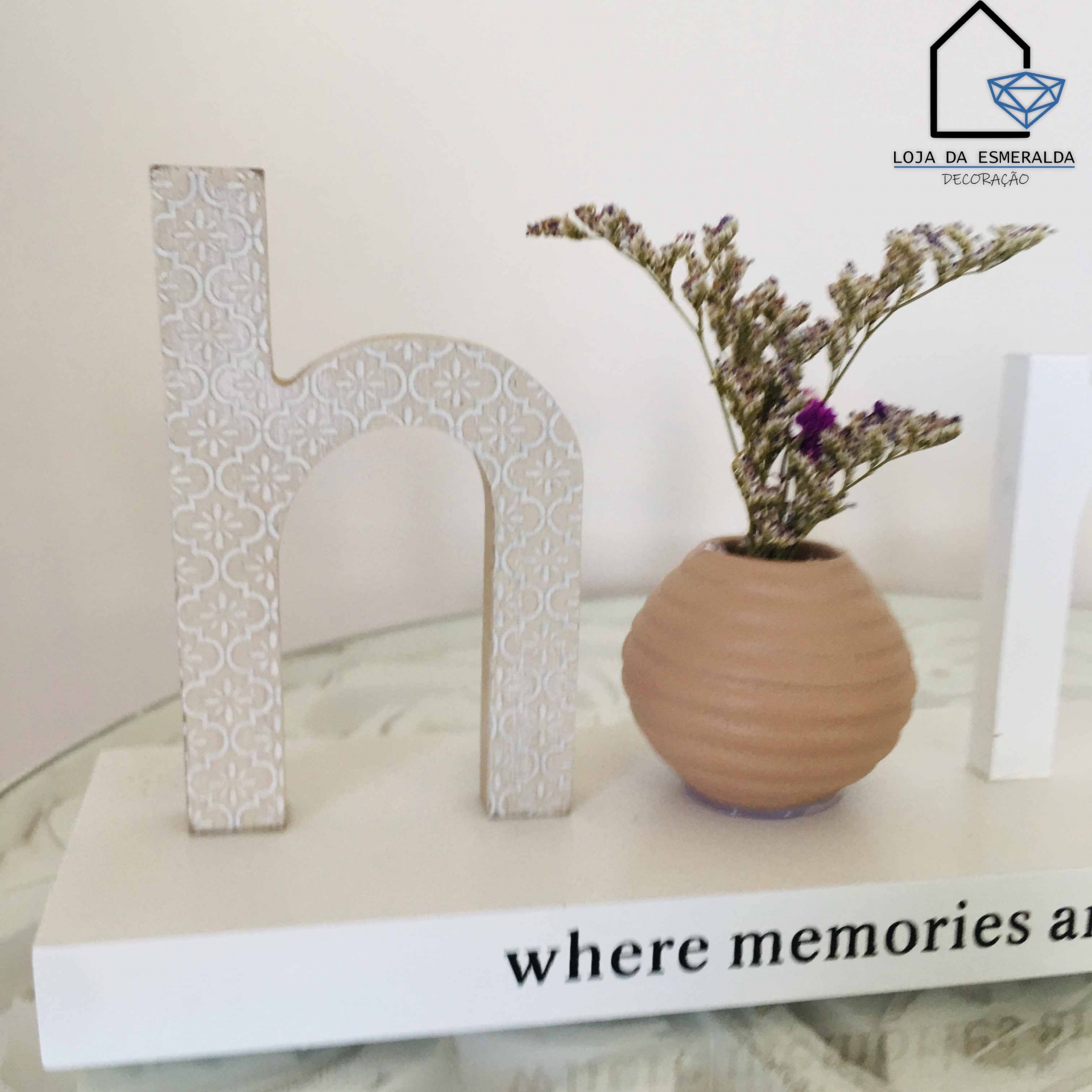 Placa Home c/ Dizeres - C40xL8xA14CM