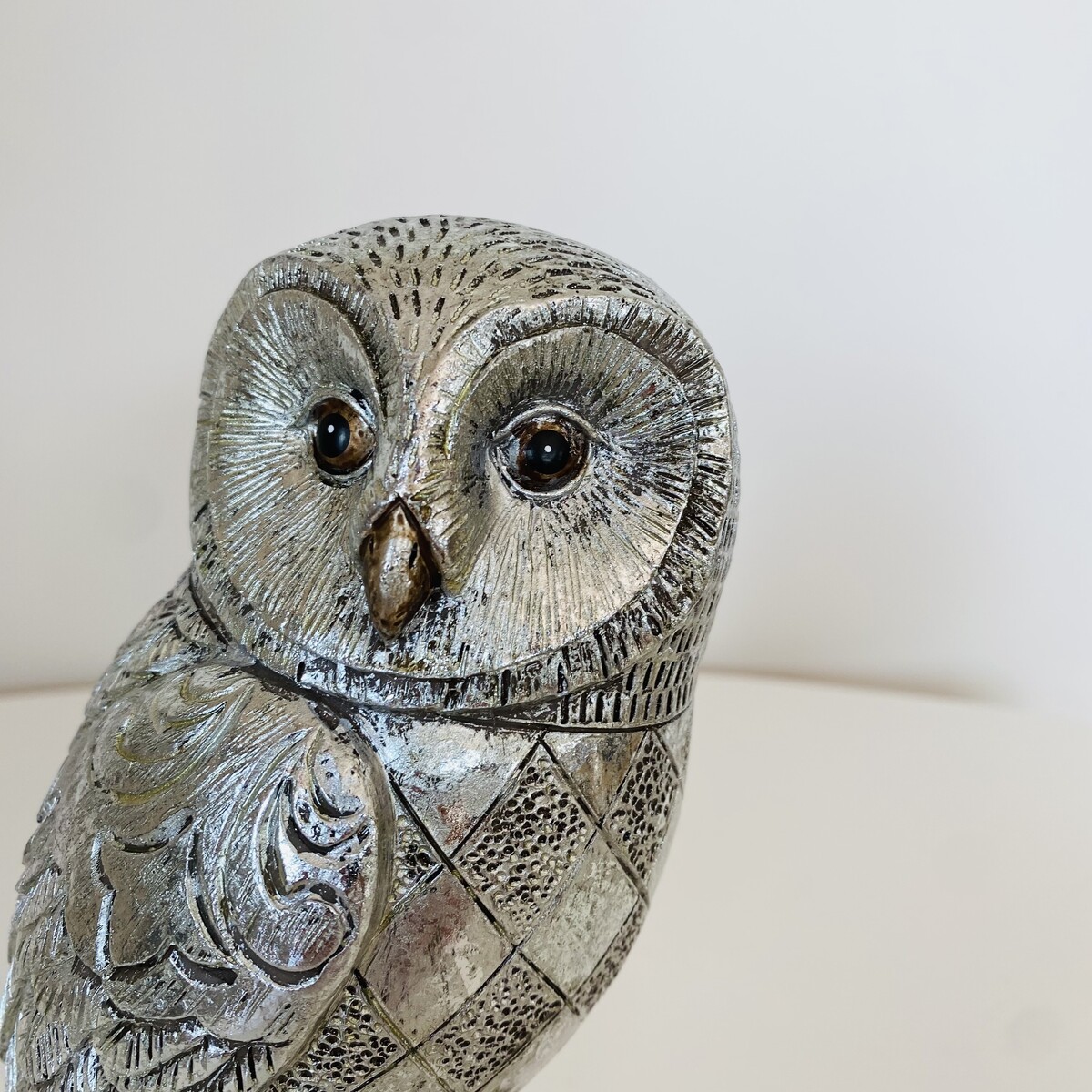 Peça Decorativa - Coruja - Prateado - 8Cx7Lx16ACM