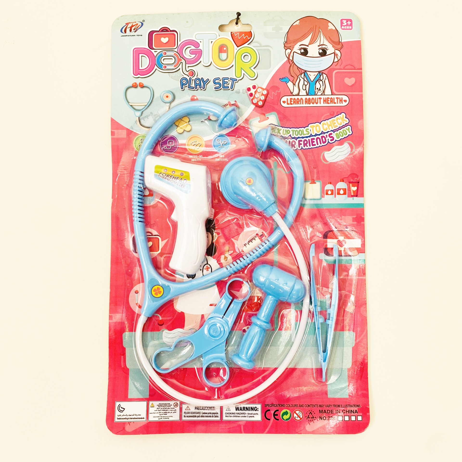 Brinquedo - Conj. Auscultador e Utensílios Médicos - Mais de 3 Anos