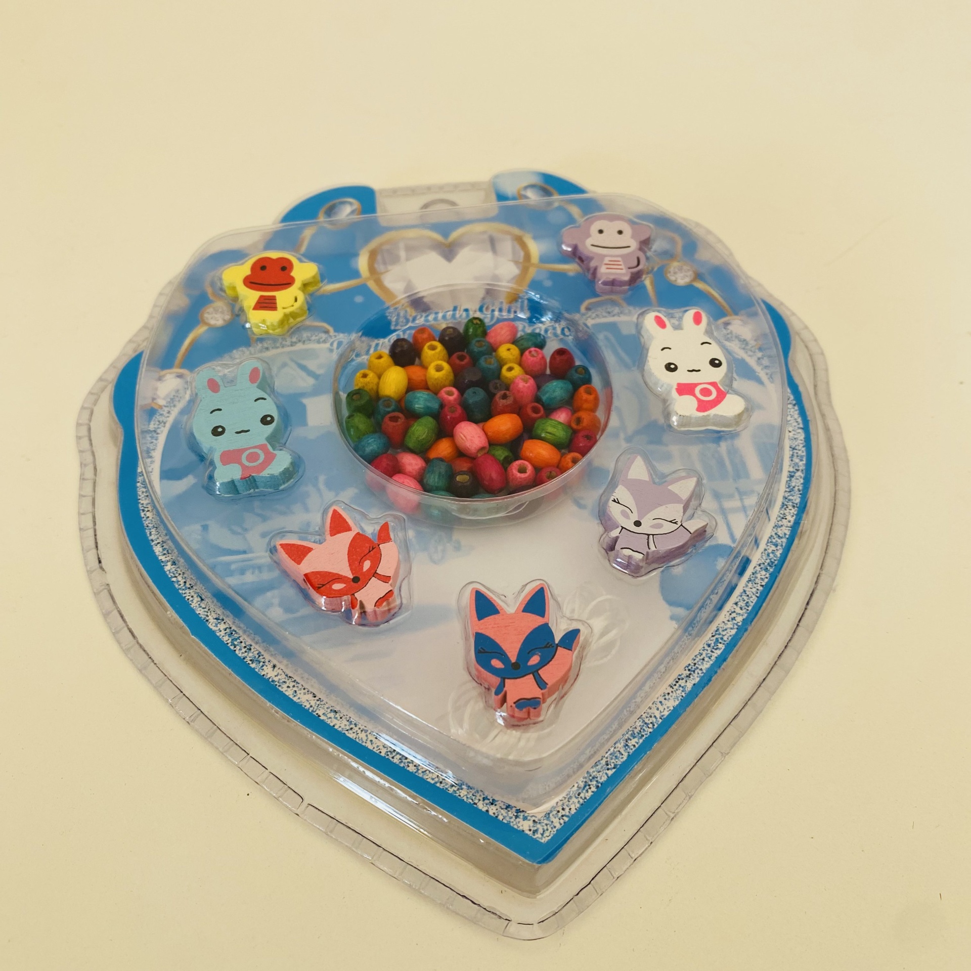 Brinquedo Missangas Conj. em Madeira