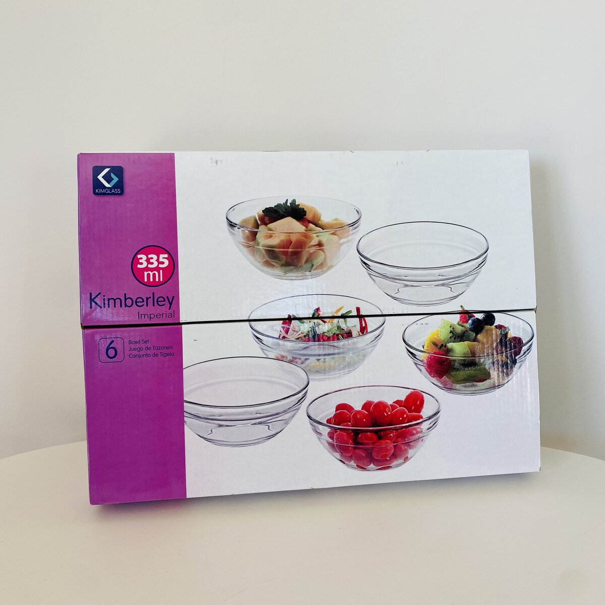 Conjunto de 6 taças de vidro transparente Kimberley Imperial