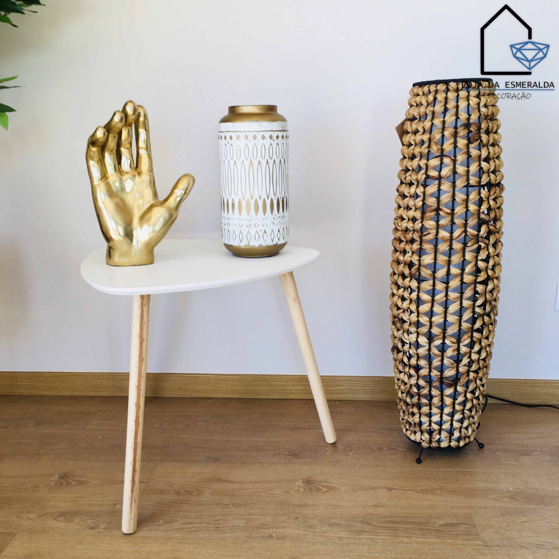 Candeeiro de Pé | Fibras | 25X25X87 CM