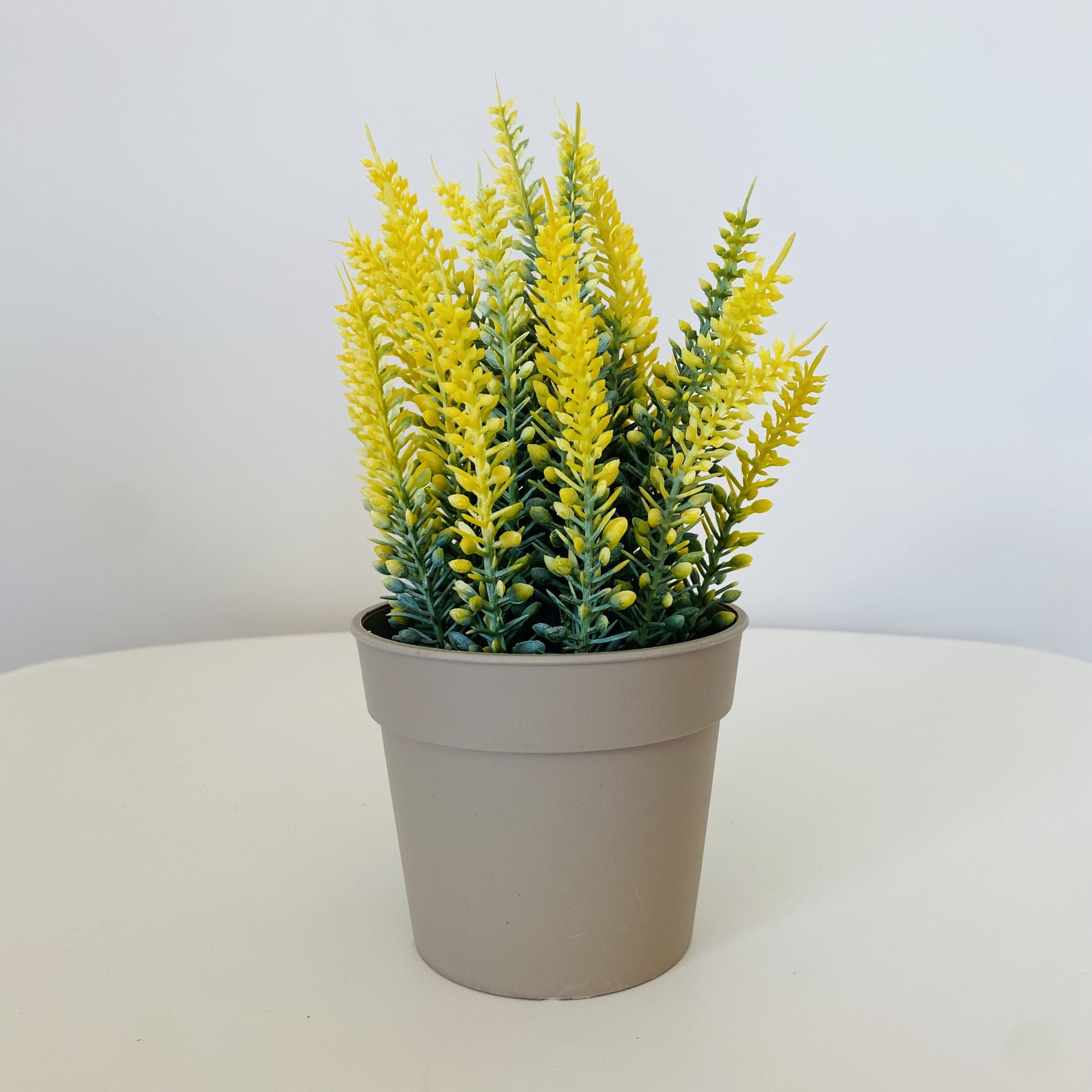 Planta Artificial com Flor em Vaso - C13xL13xA20CM - Amarelo
