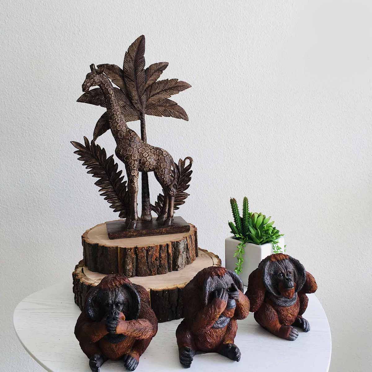 Peça Decorativa Étnica | Girafa