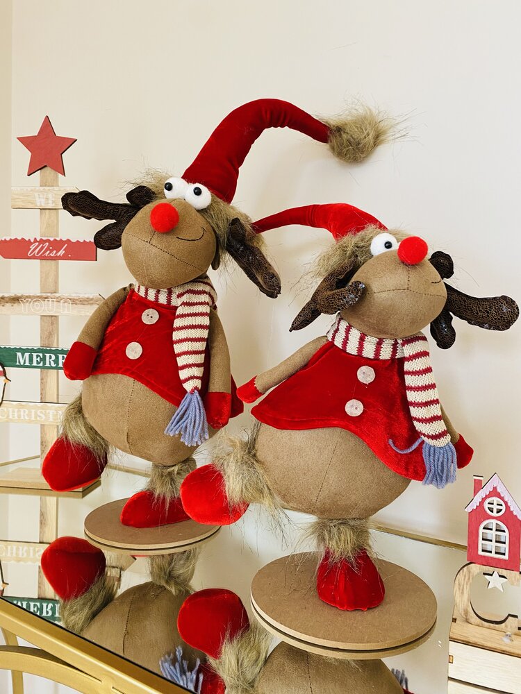 Boneco Natalício - Rena - Tecido