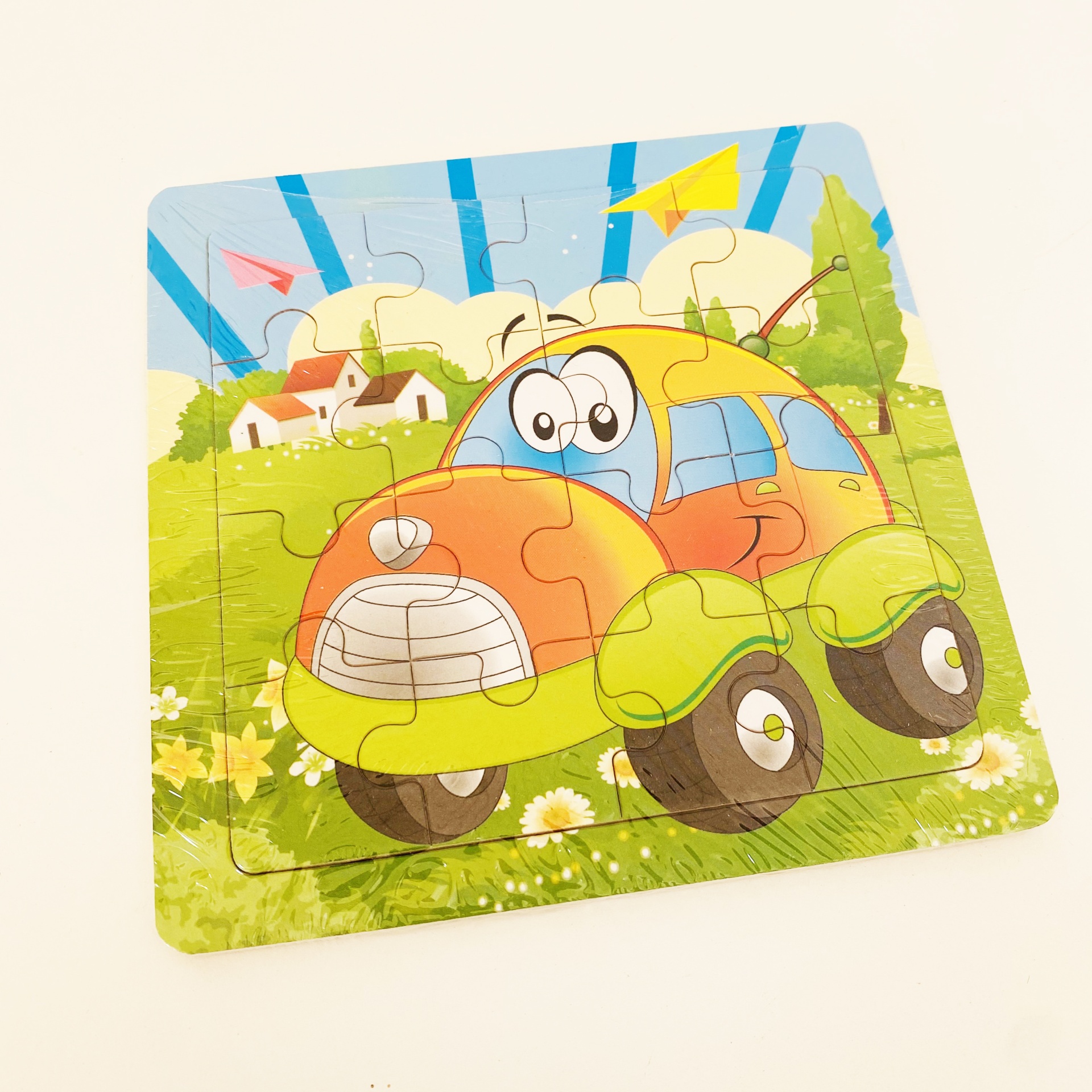 Puzzle Pequeno Animais - Madeira - 15x15CM - Mais de 3 Anos