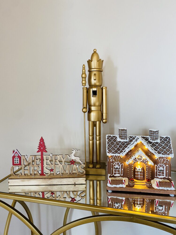 Casa de Natal c/ iluminação - C24xL13xA22CM