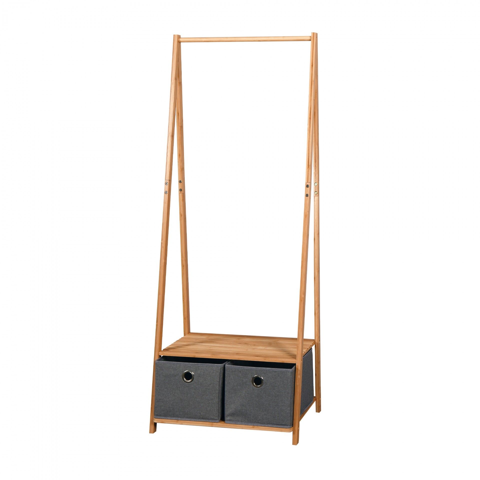 Cabide  c/ 2 Gavetas - Bambu -  C60xA160xL44CM