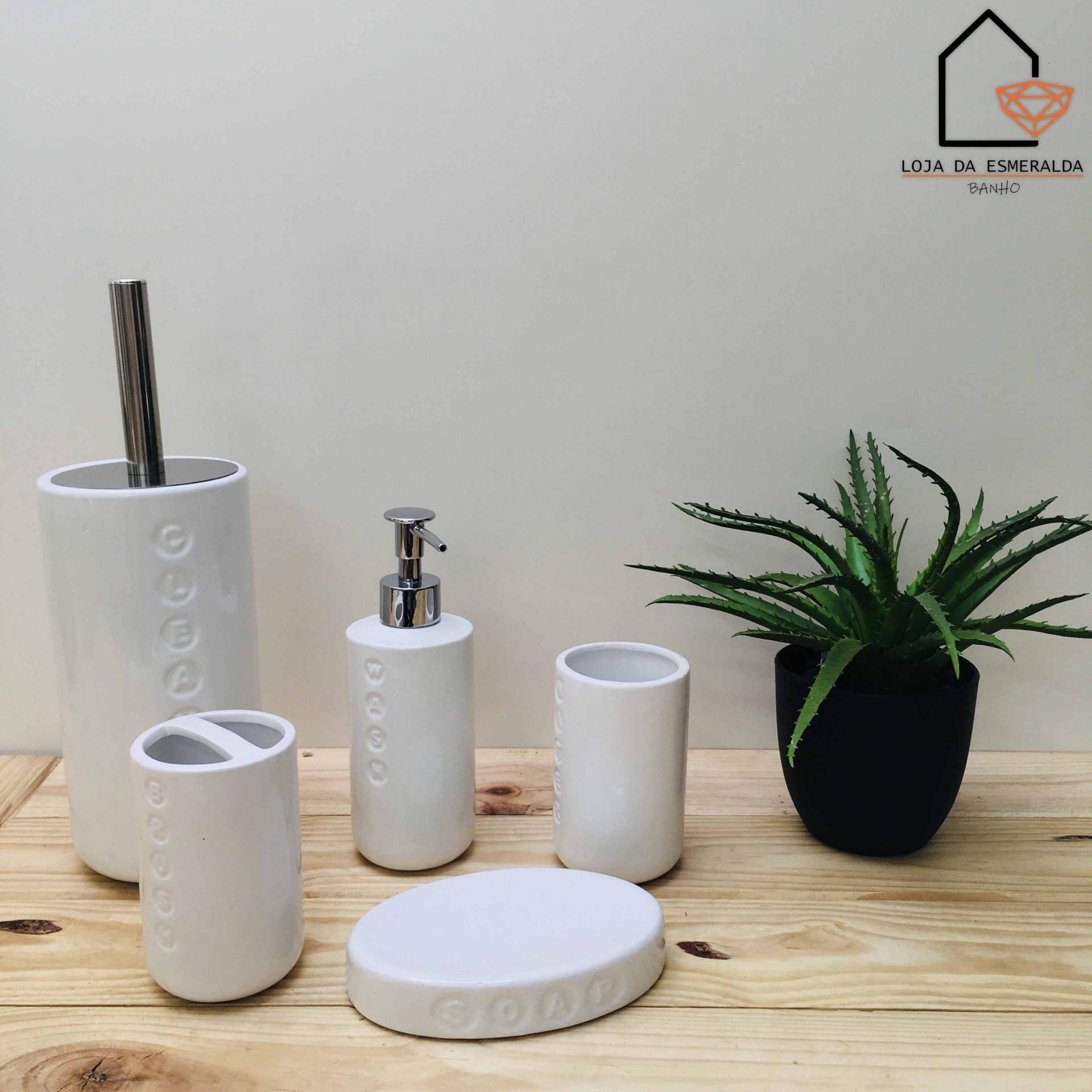 Conjunto WC com 5 Peças | Branco