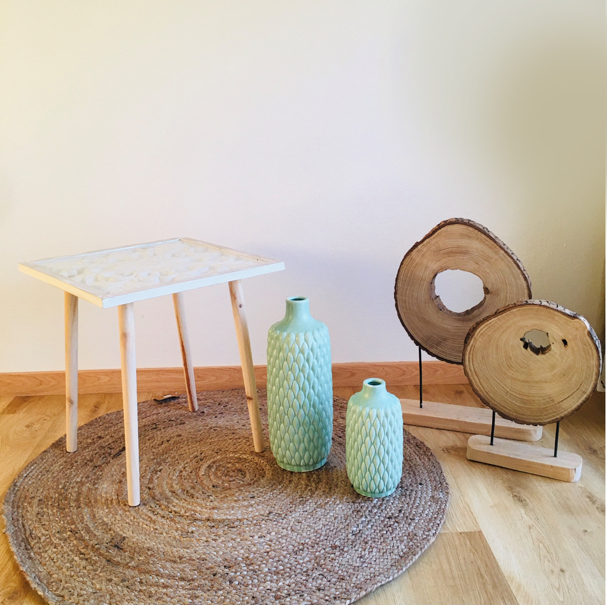 Mesa com Mandala Quadrada