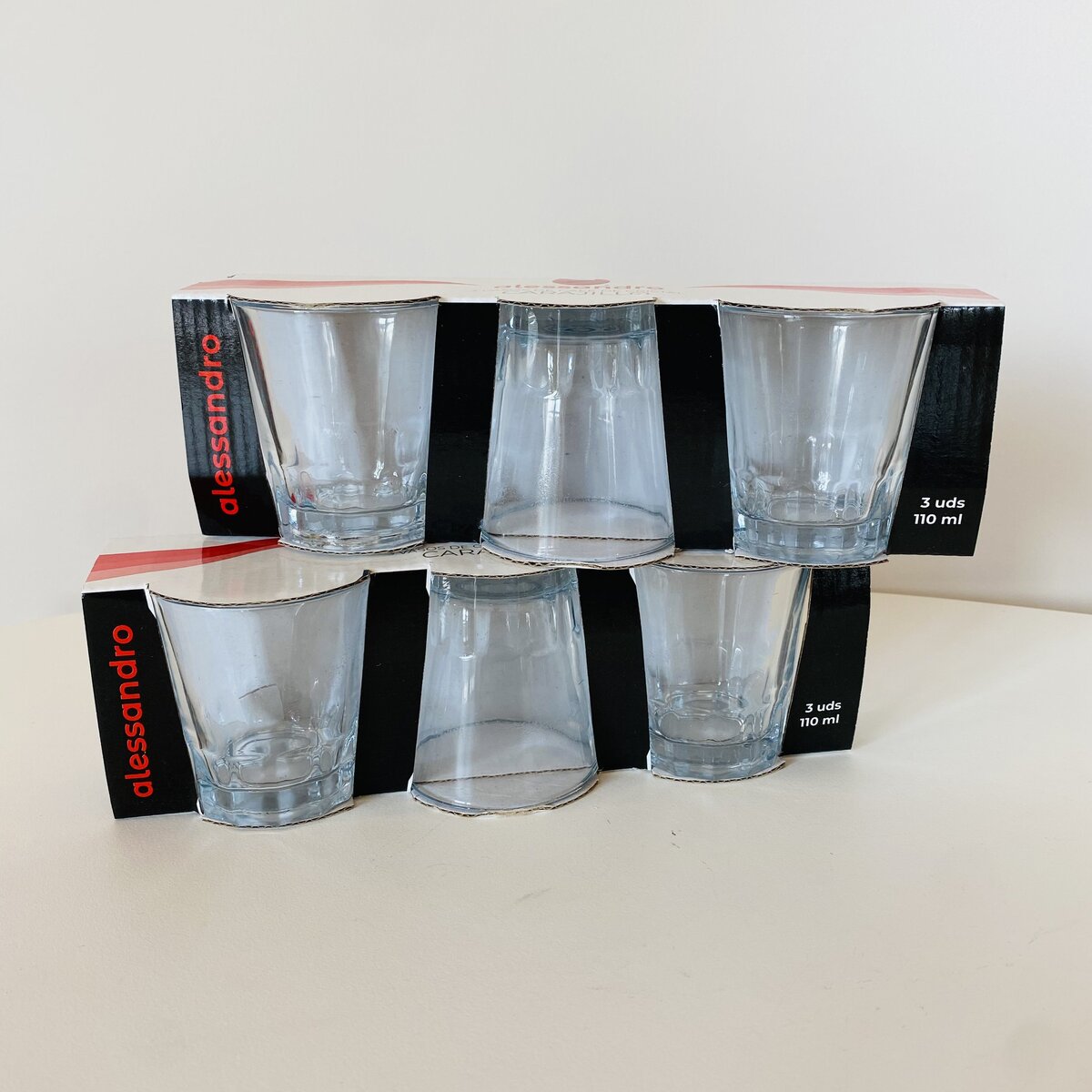 Conjunto 3 Copos/Chávenas de Café - Vidro