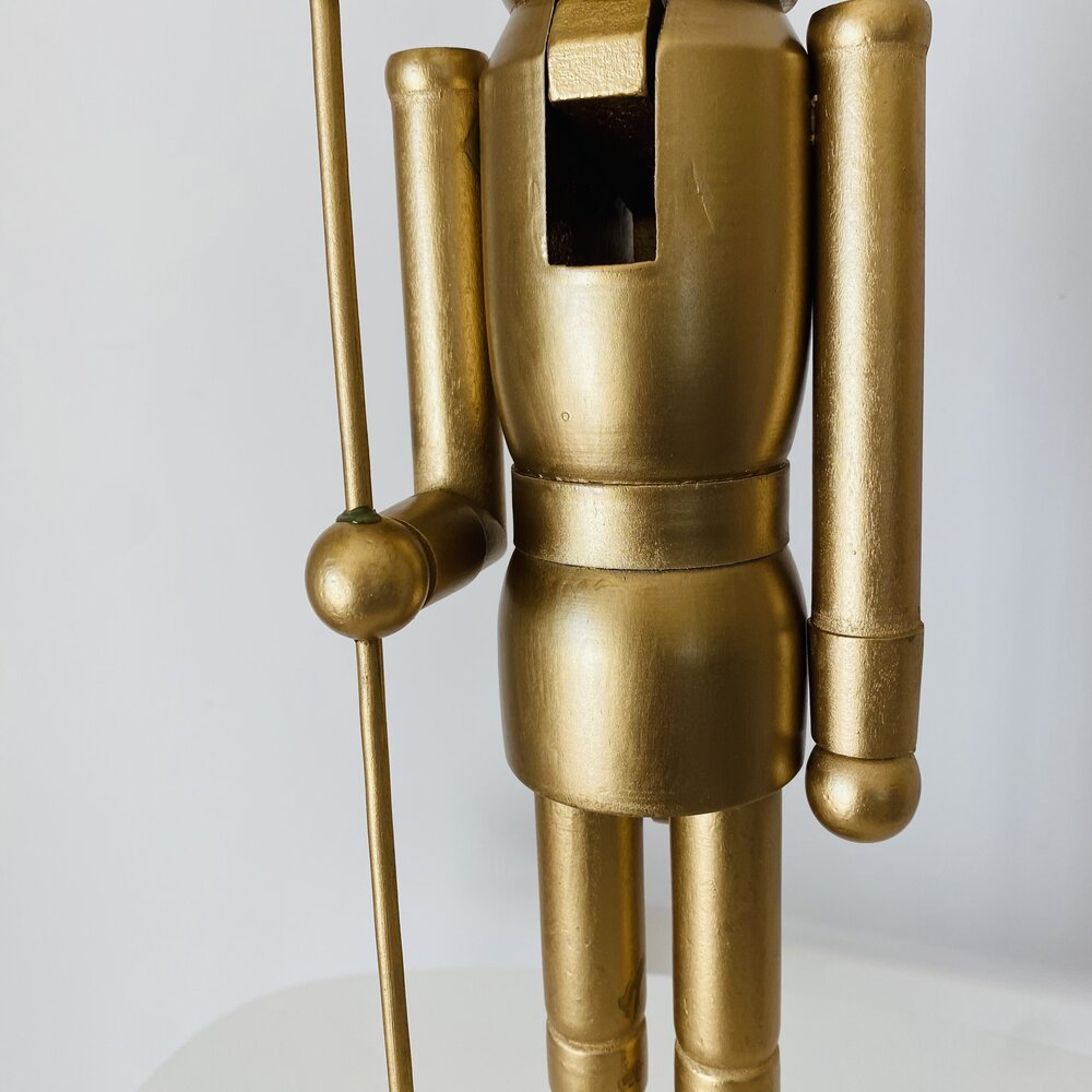 Natal - Soldado Quebra Nozes em Madeira - C10xL10xA54CM