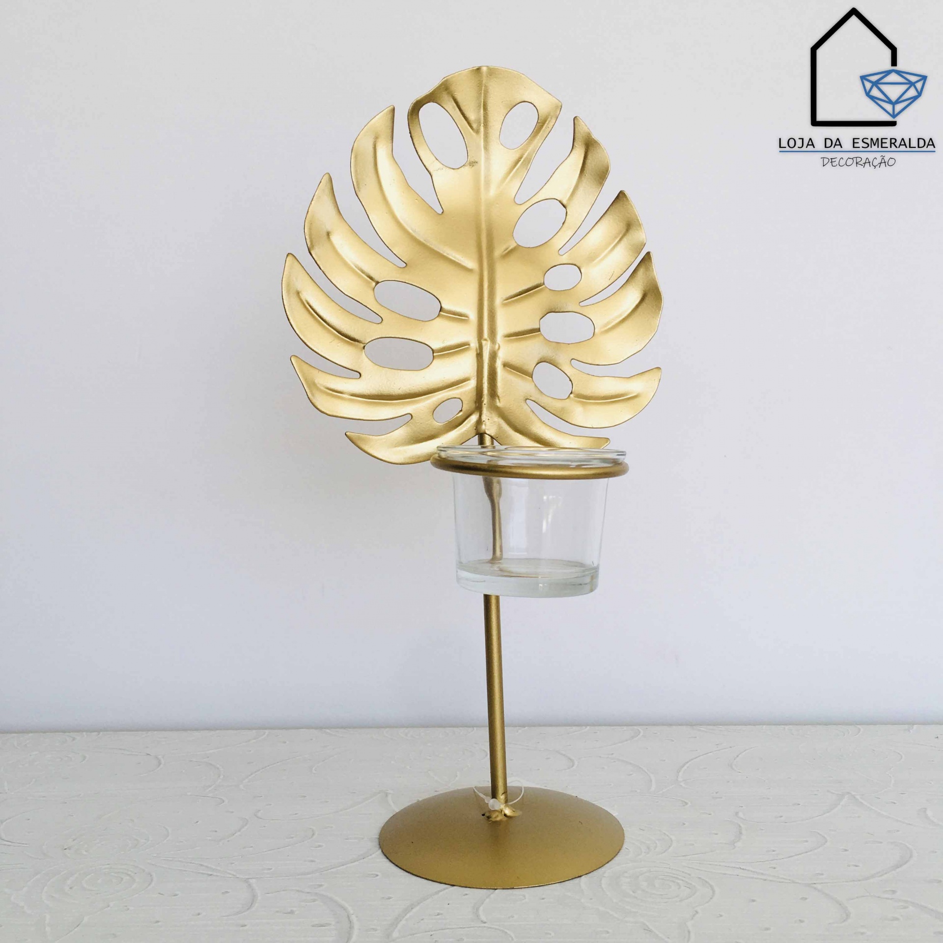 Porta-Velas | Dourado