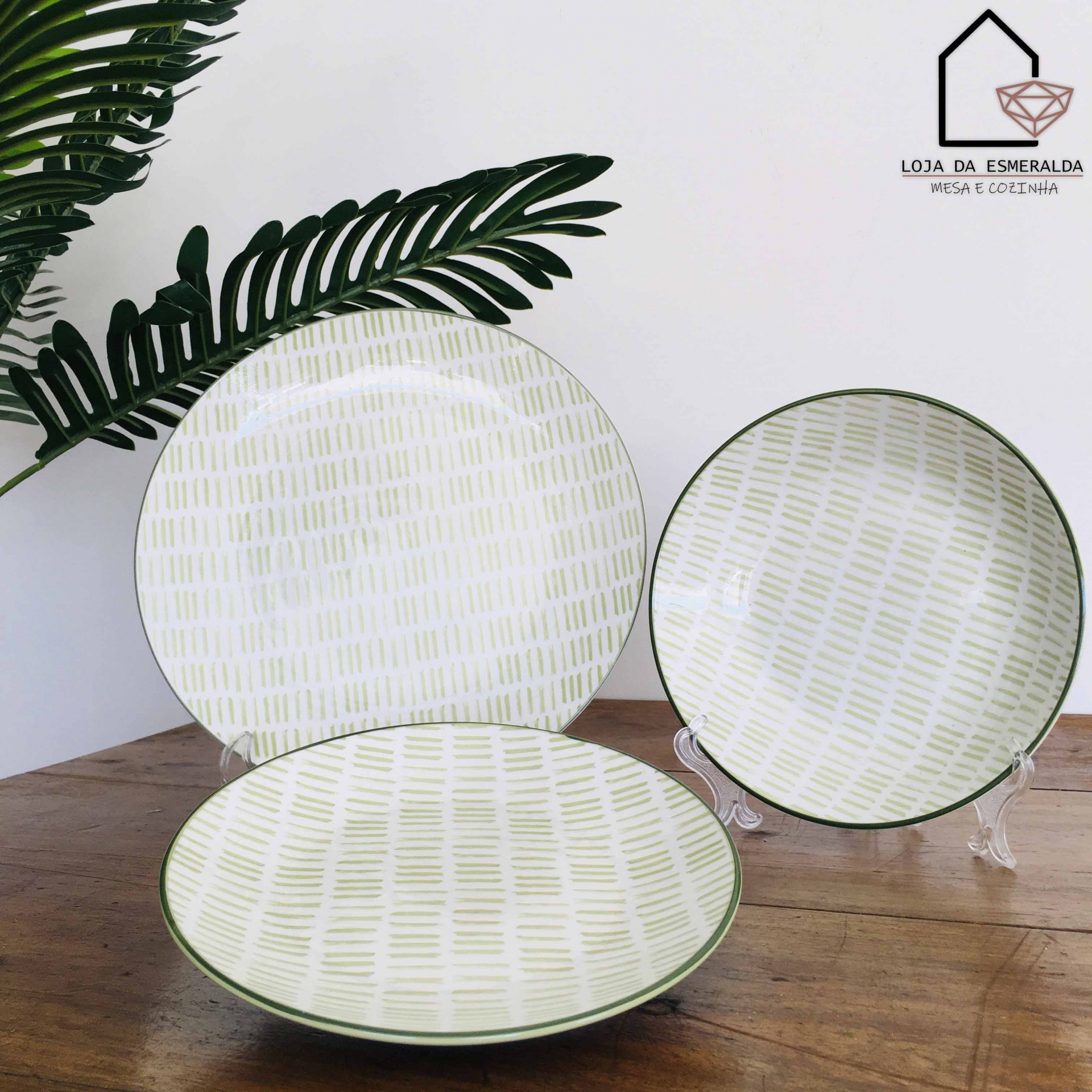 Serviço de Jantar | Branco&Verde