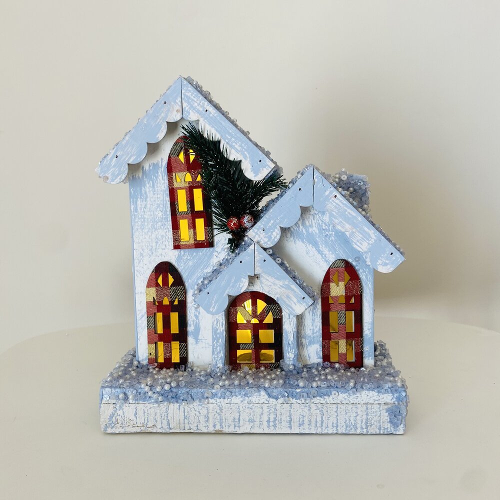 Casa de Natal c/ iluminação - C21xL9xA25CM