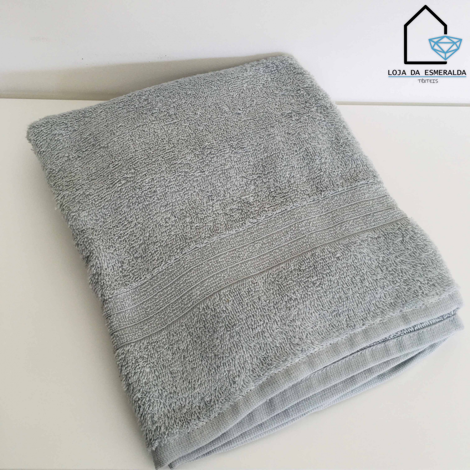 Toalha Cinza | 70x140 CM | 100% Algodão 