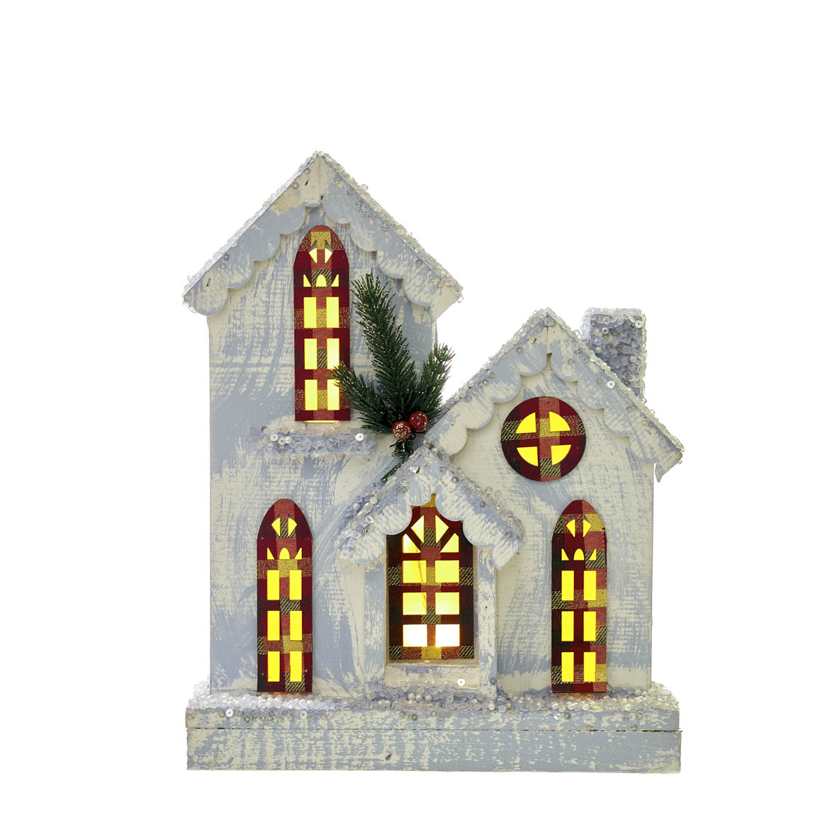 Casa de Natal c/ iluminação - C26xL9xA33CM