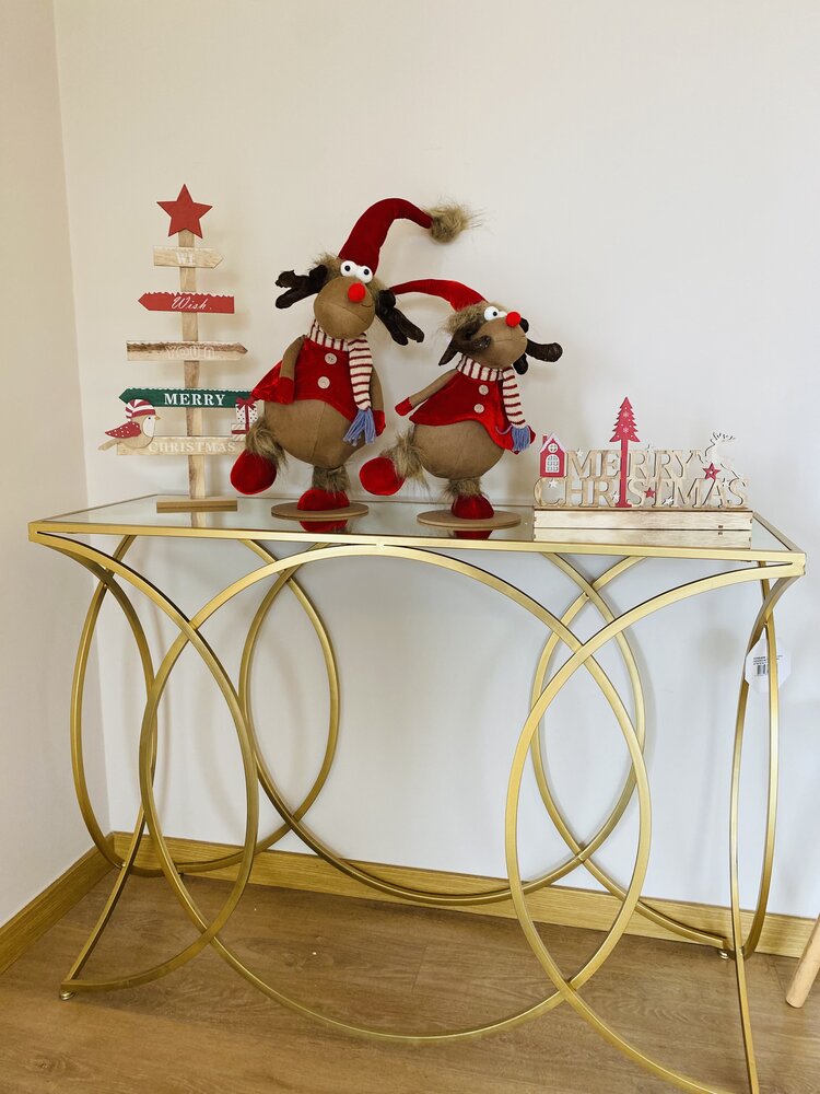 Boneco Natalício - Rena - Tecido