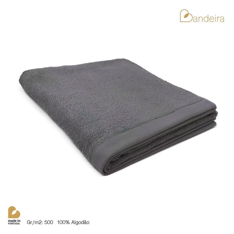 Toalha de rosto Cinza Escuro (Antracite) - 100% Algodão