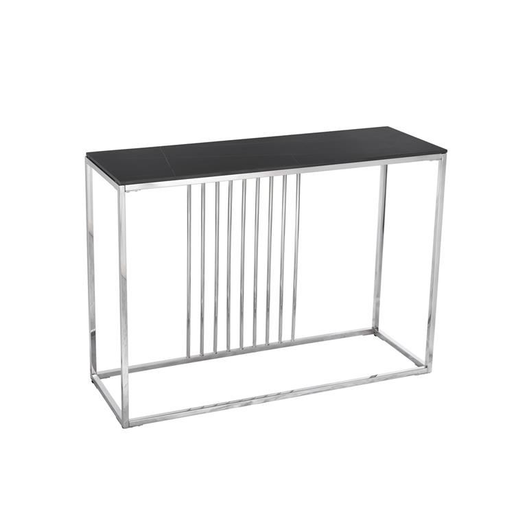 Credência/Consola em Inox Prateado C120xL40xA85CM