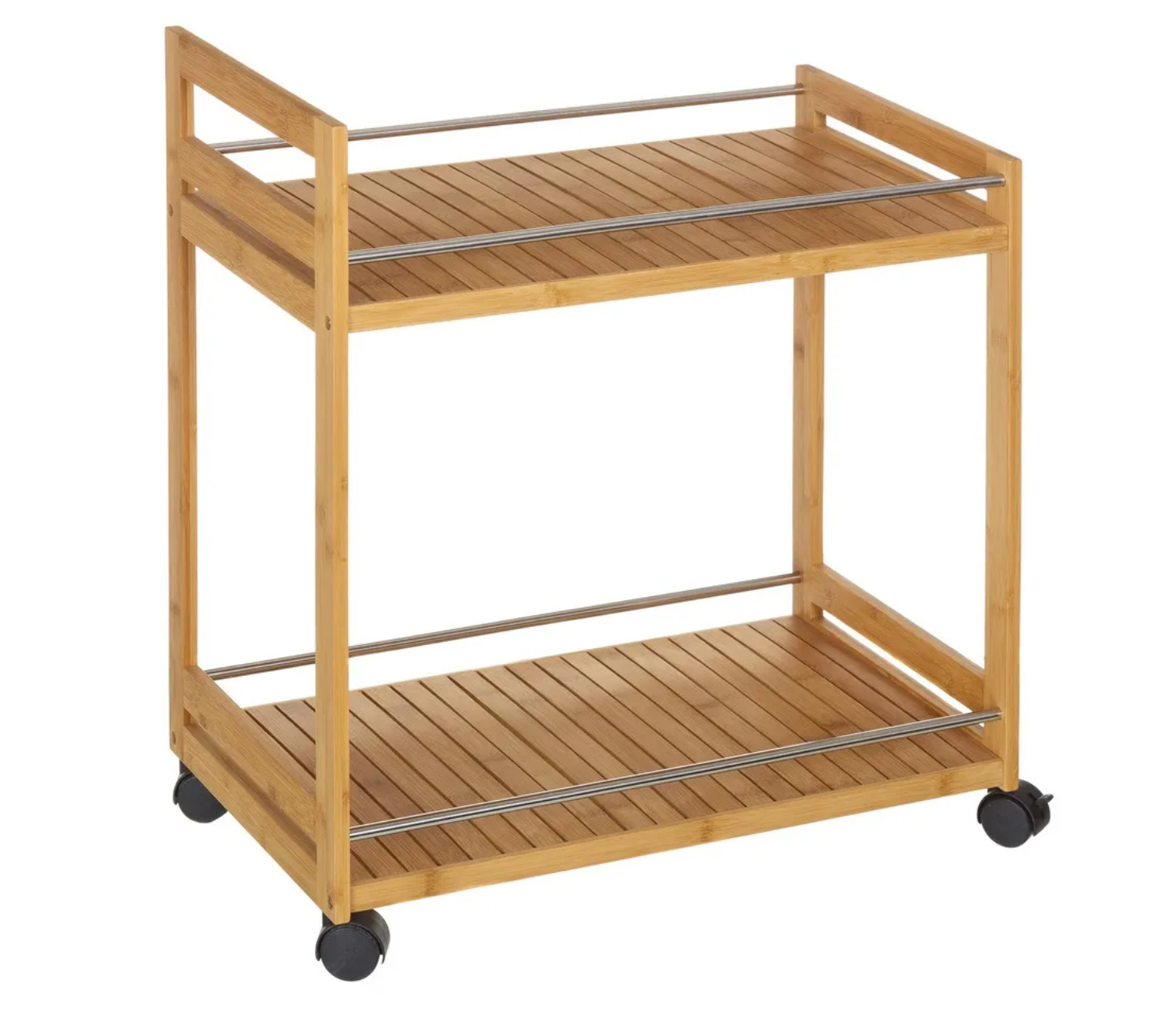 Carrinho de Cozinha | Madeira de Bambu | 55x32x62.5CM