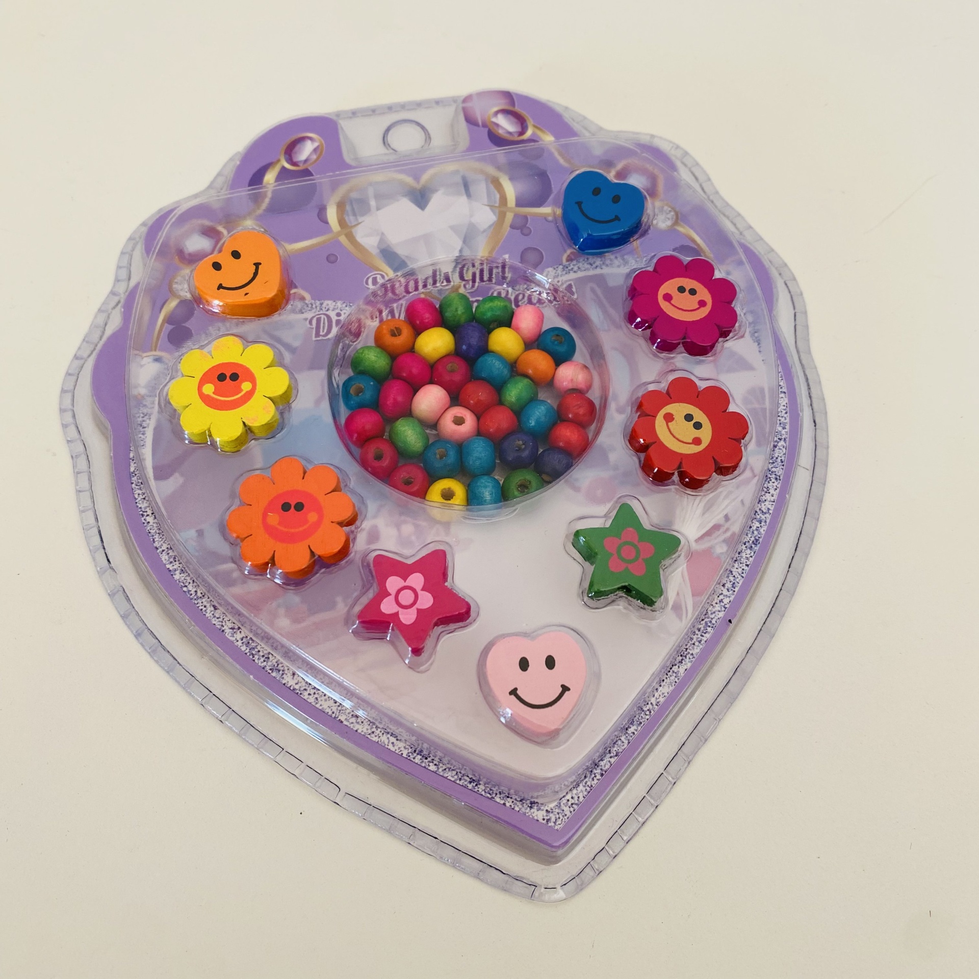 Brinquedo Missangas Conj. em Madeira