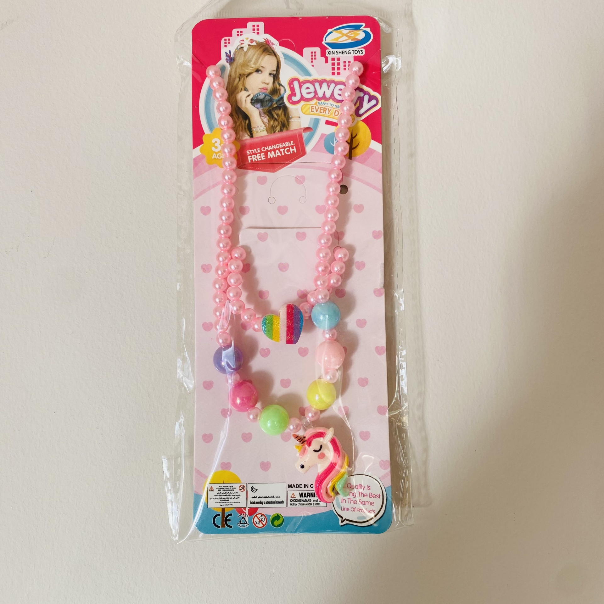 Brinquedo Blister colar com pulseira unicórnio - Mais de 3 Anos