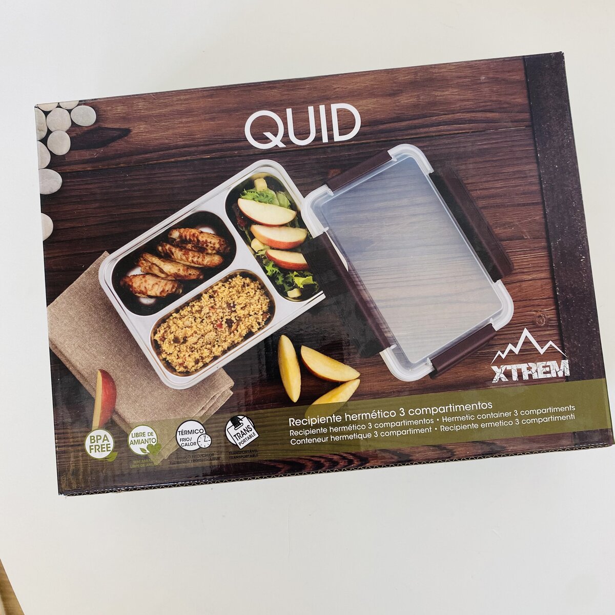 Recipiente Hermético com 3 Compartimentos