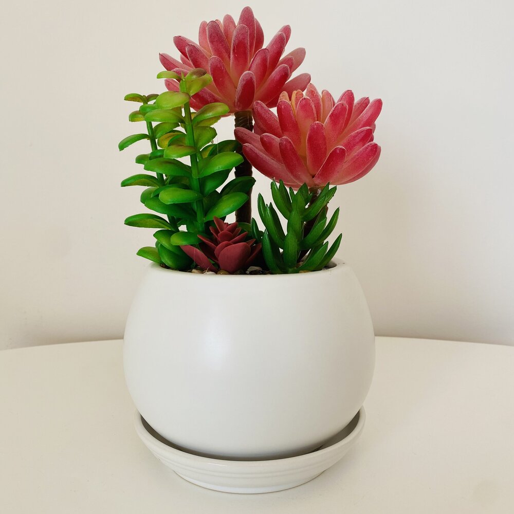 Planta Artificial em Vaso - C12xL12xA23CM