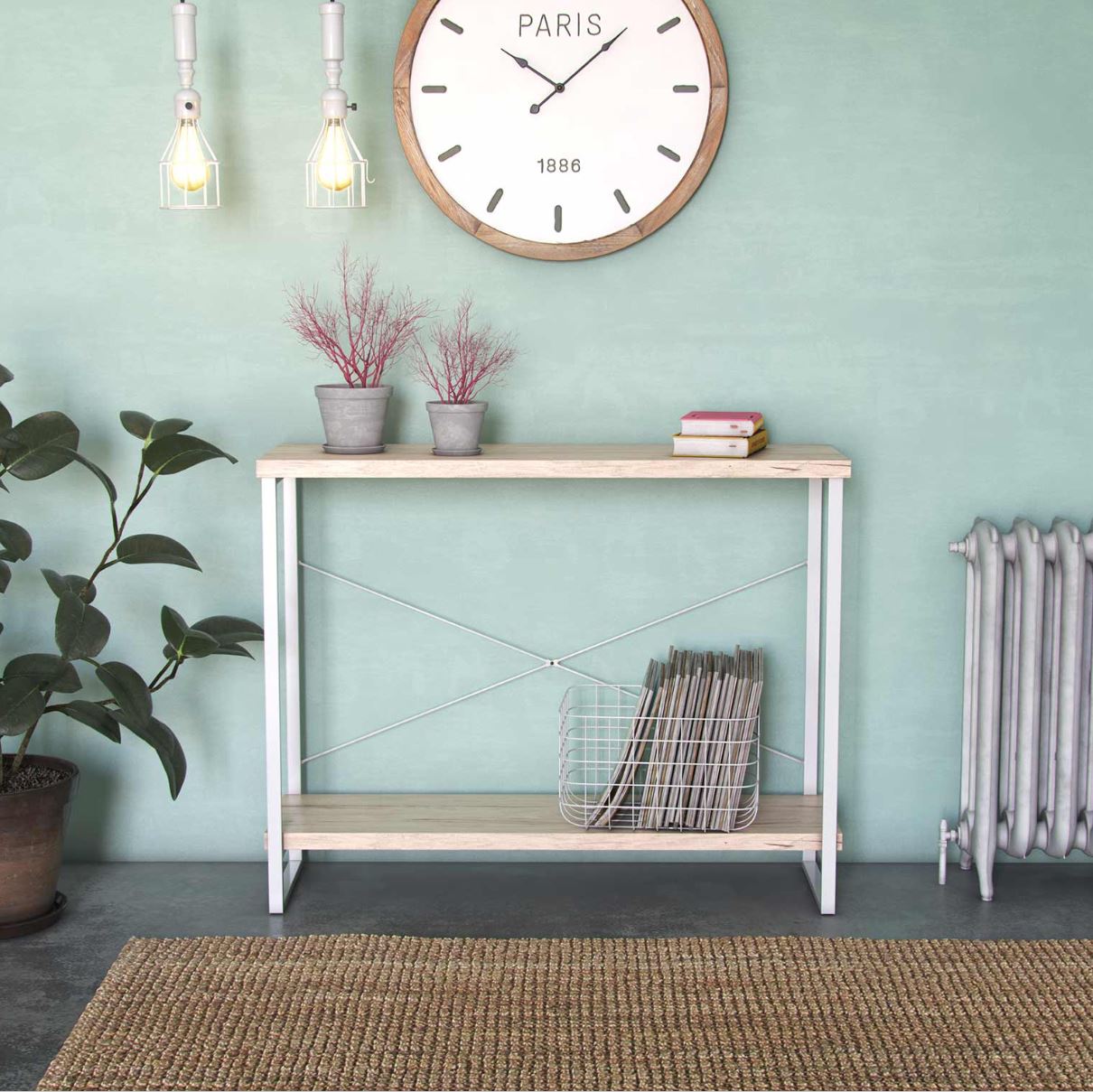 Consola Mesa de Entrada - Madeira - C100XL30XA80CM