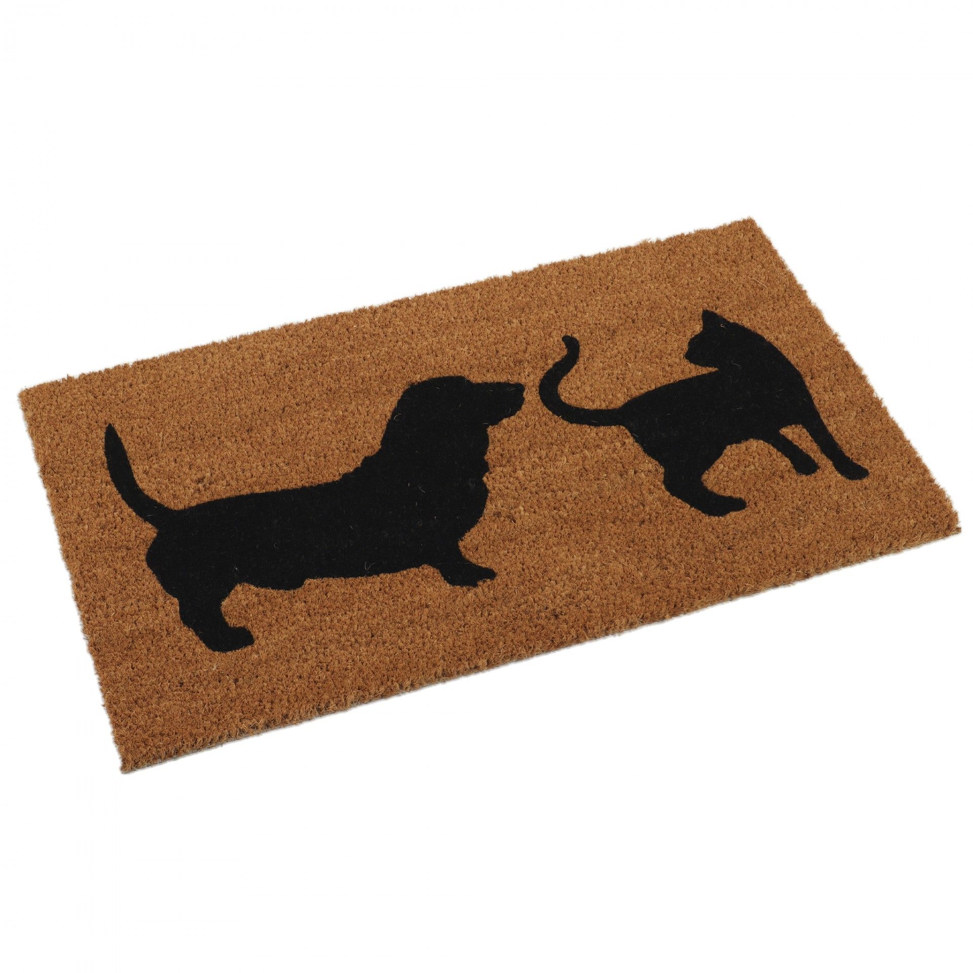 Tapete Cão e Gato - Fibra - C70xL40CM